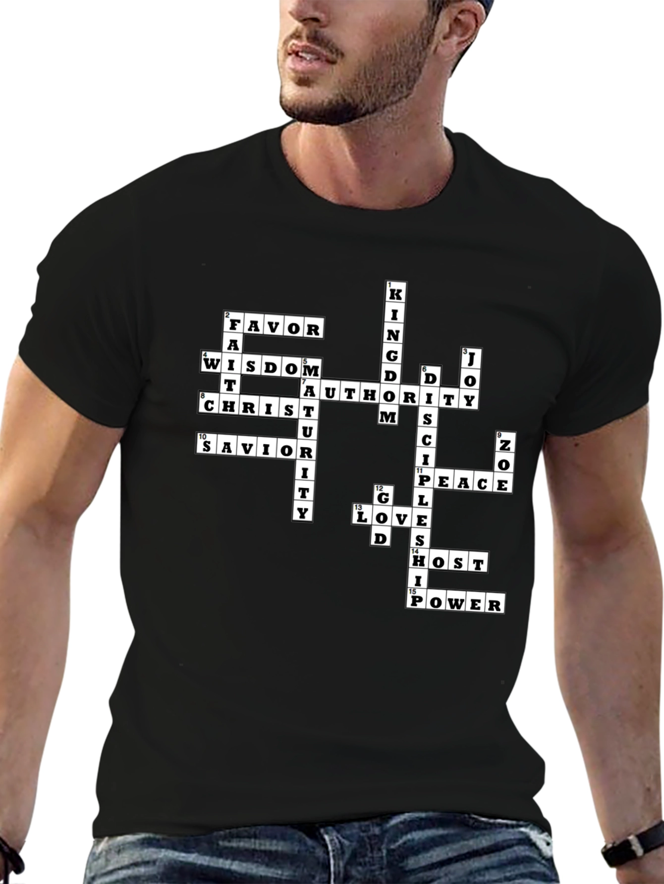 Christian Crossword T-Shirt - Faith Inspired Apparel