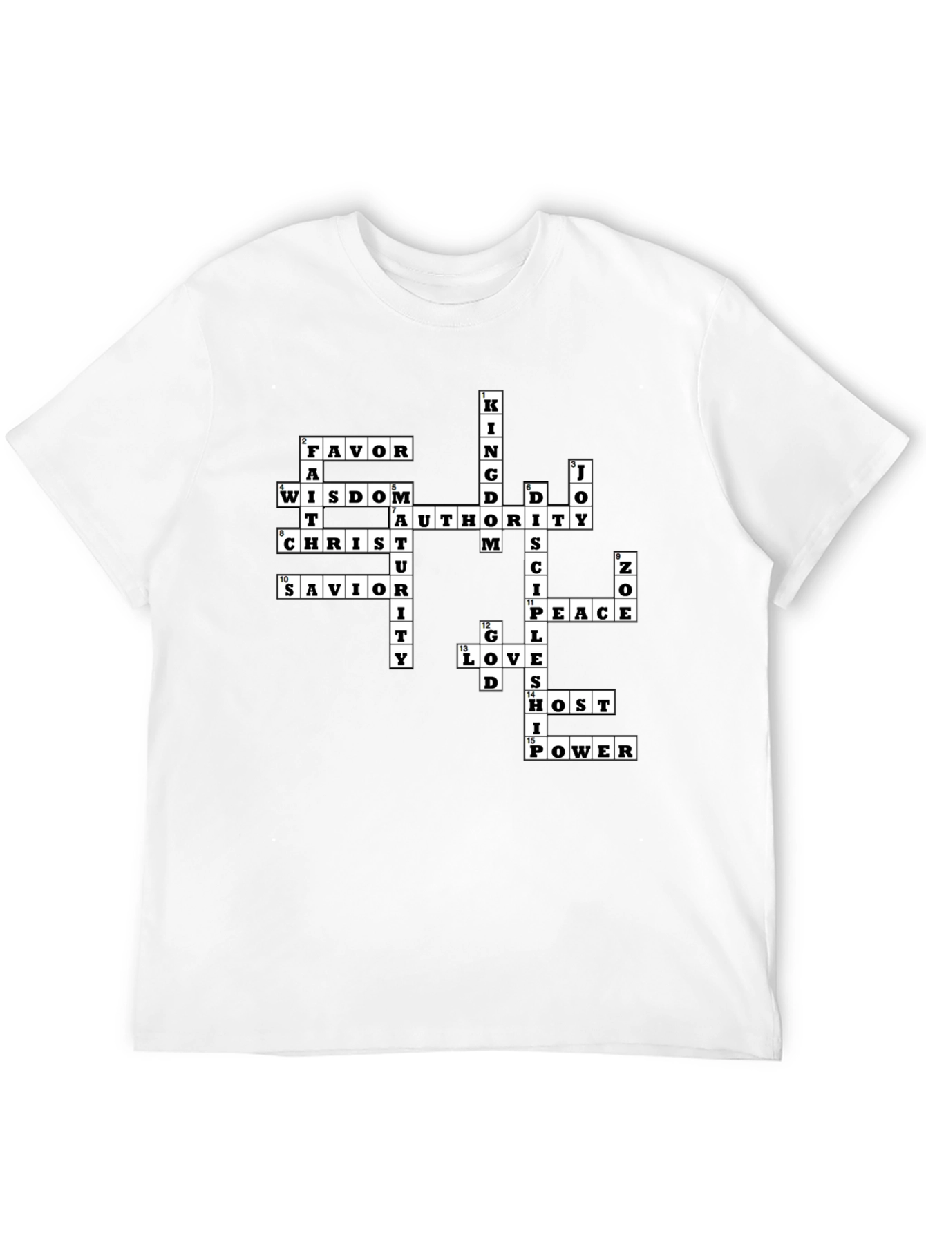 Christian Crossword T-Shirt - Faith Inspired Apparel