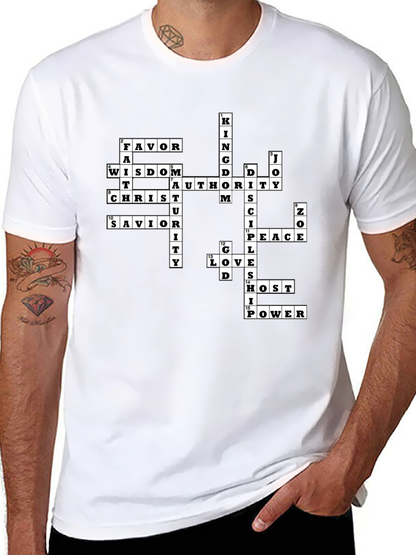 Christian Crossword T-Shirt - Faith Inspired Apparel