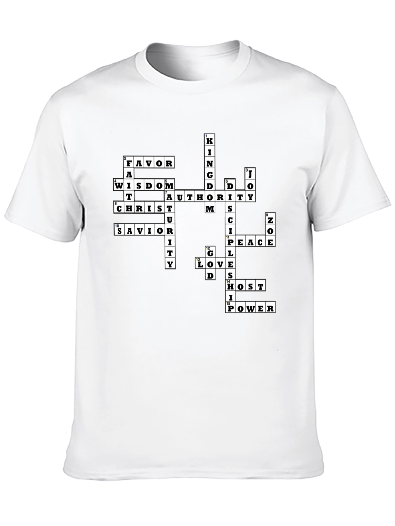 Christian Crossword T-Shirt - Faith Inspired Apparel