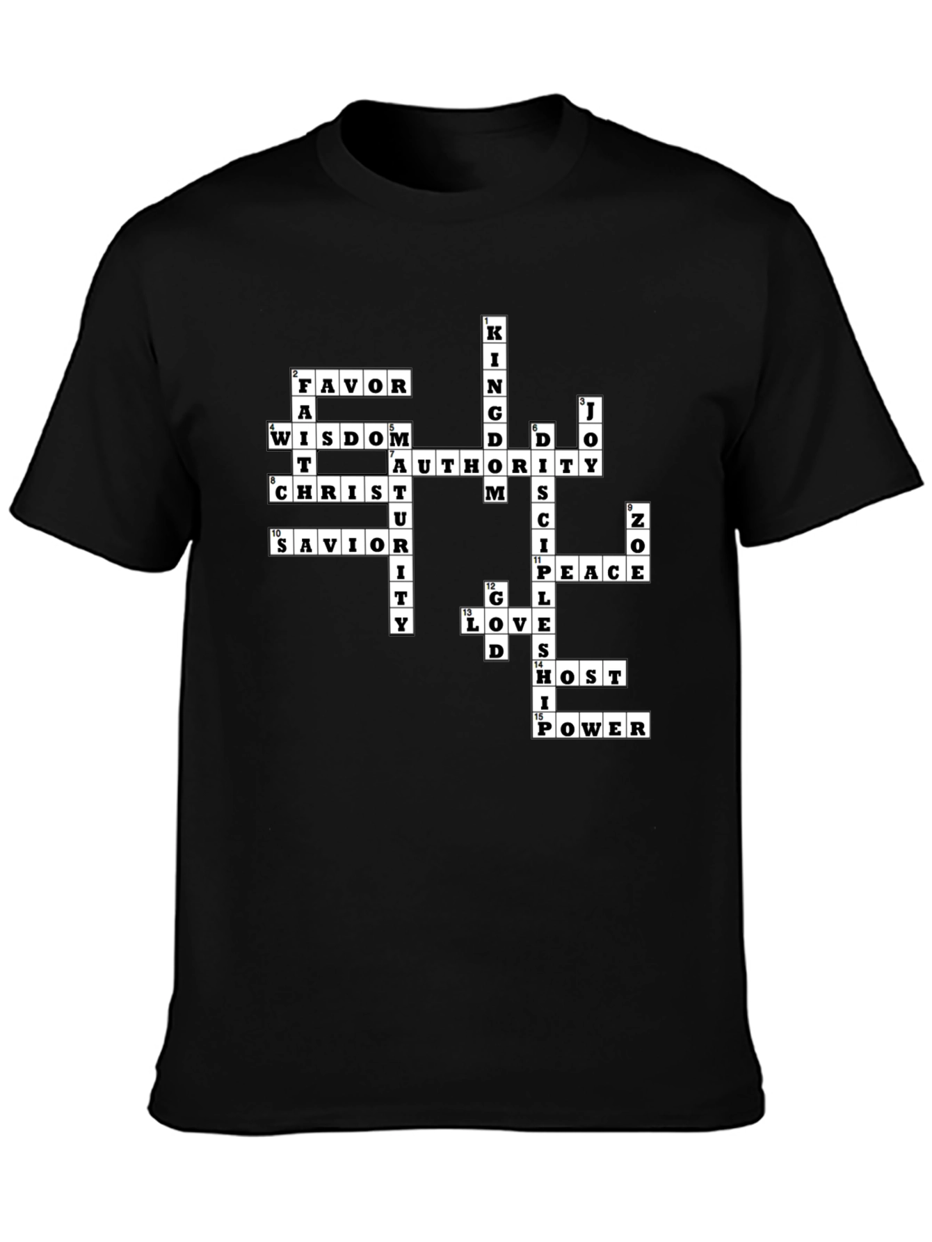 Christian Crossword T-Shirt - Faith Inspired Apparel