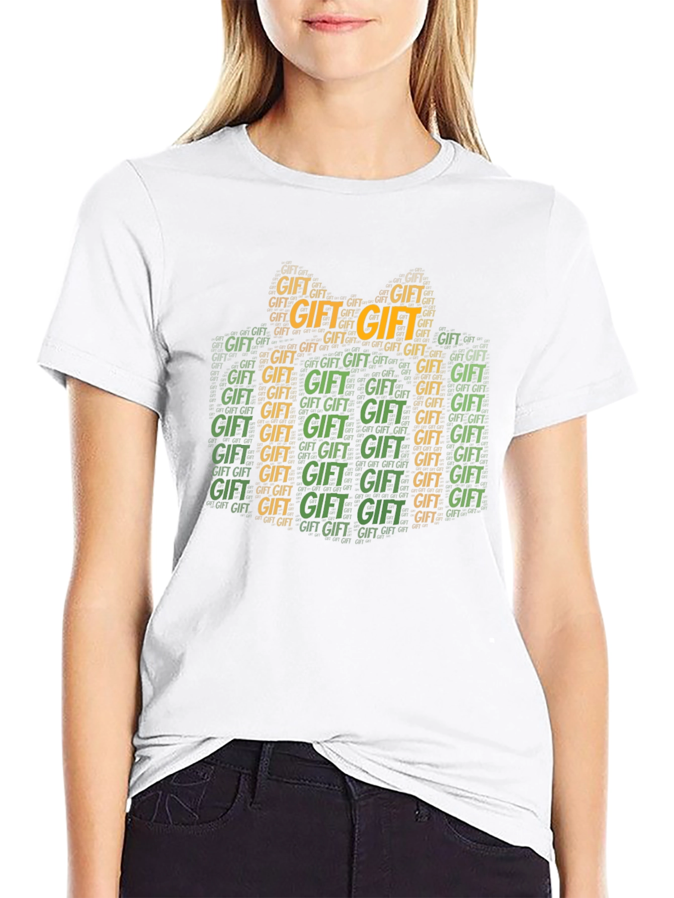 Gift Word Art Black T-Shirt