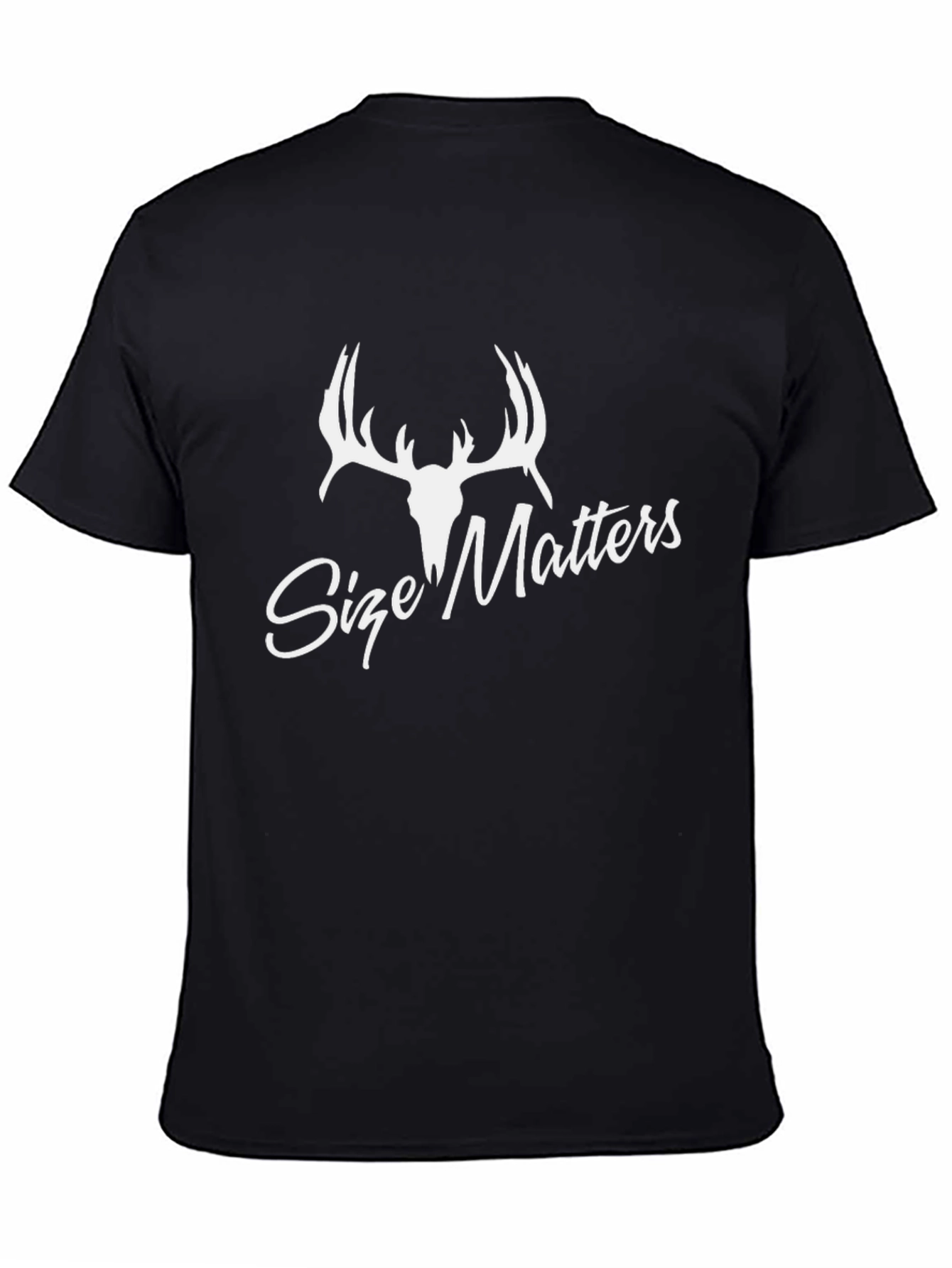 Size Matters Deer Antler Graphic T-Shirt