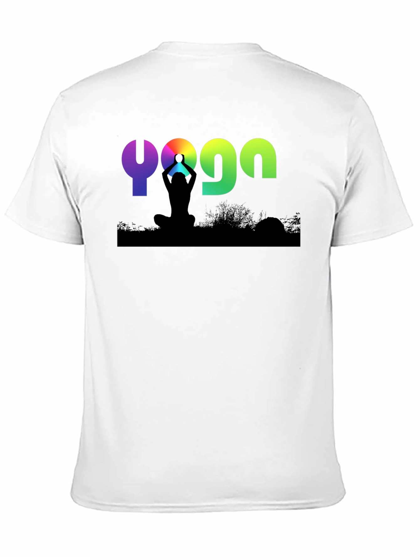 Yoga Silhouette Graphic Tee - Meditation & Fitness