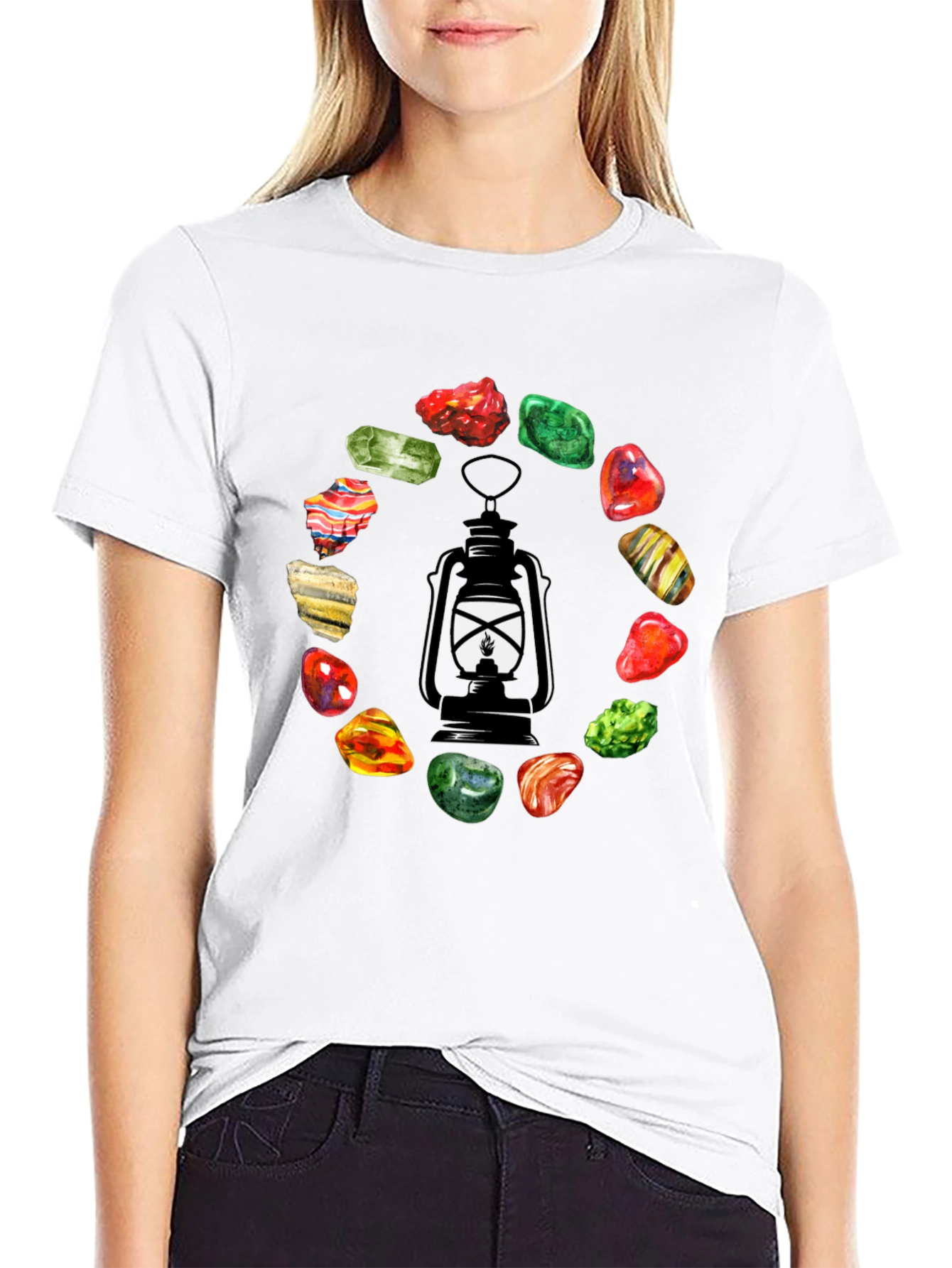 Lantern & Gemstone Circle Graphic Tee