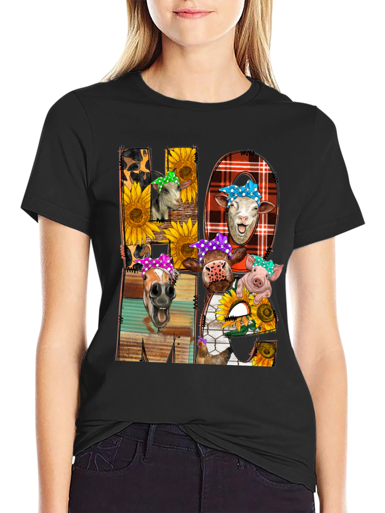 Farm Animal Mama T-Shirt - Cute Graphic Tee