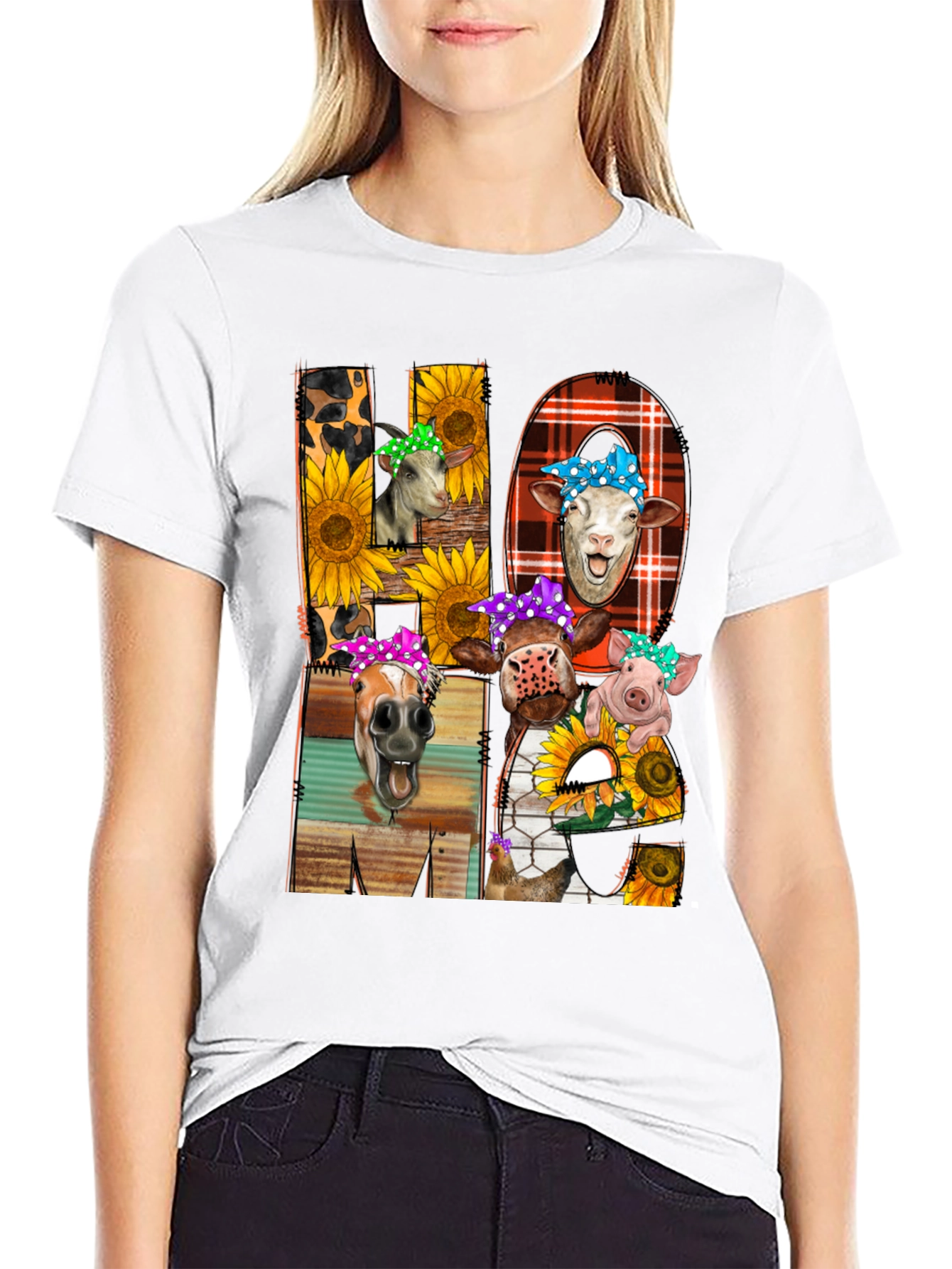Farm Animal Mama T-Shirt - Cute Graphic Tee