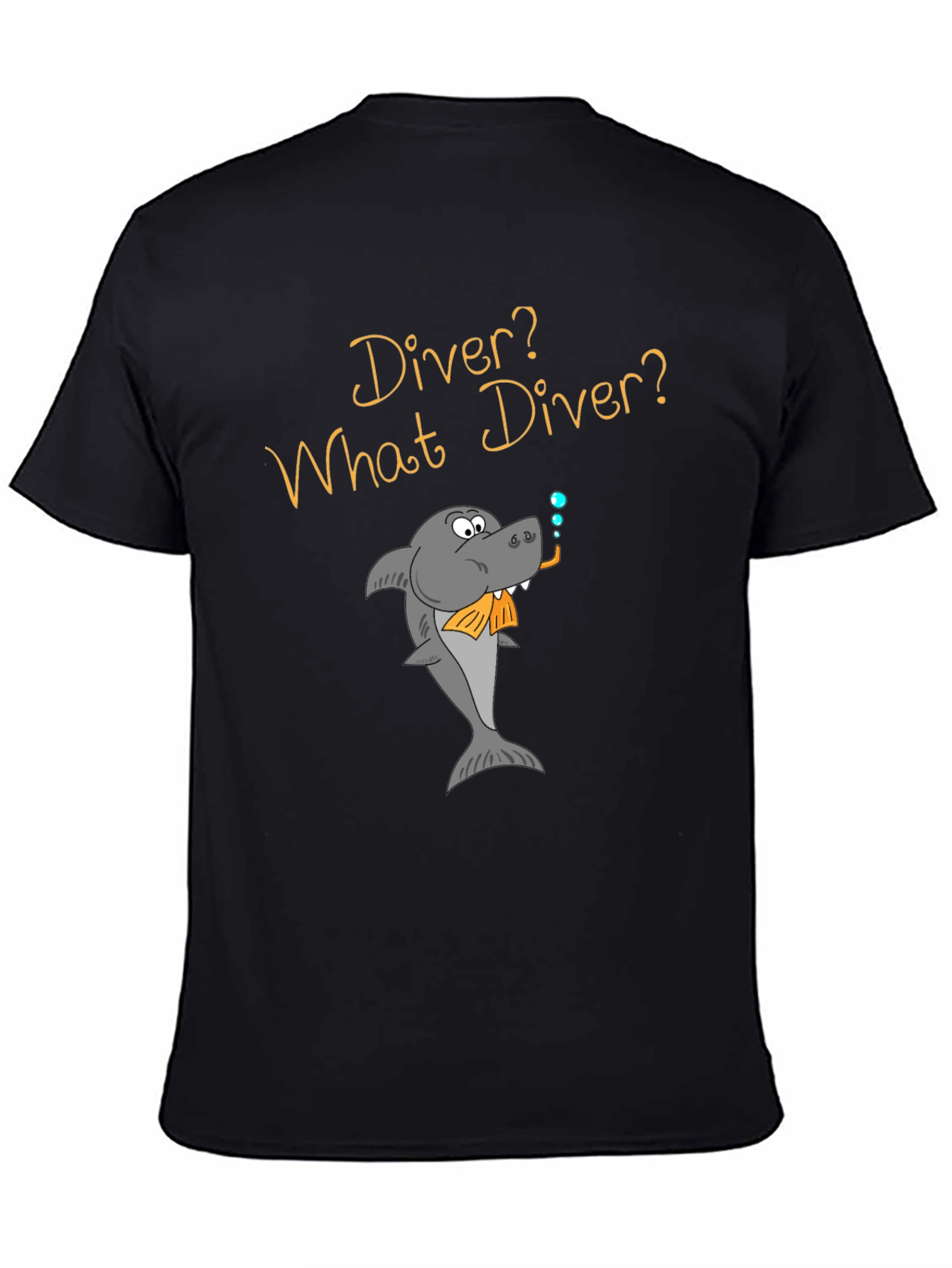 Humorous Diver Shark T-Shirt