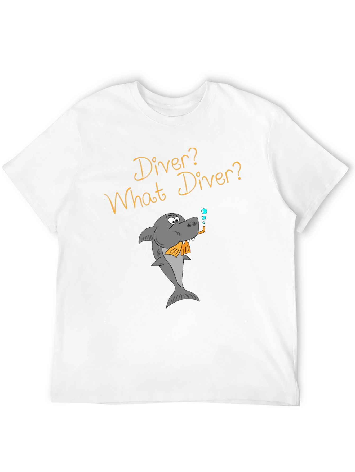 Humorous Diver Shark T-Shirt
