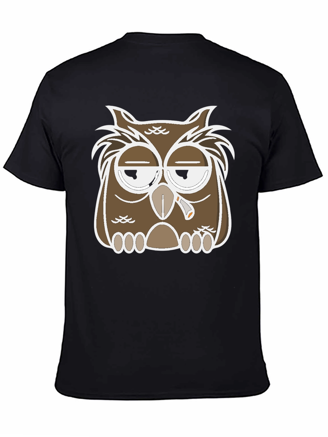 Owl Graphic T-Shirt - Relaxed Stoner Design