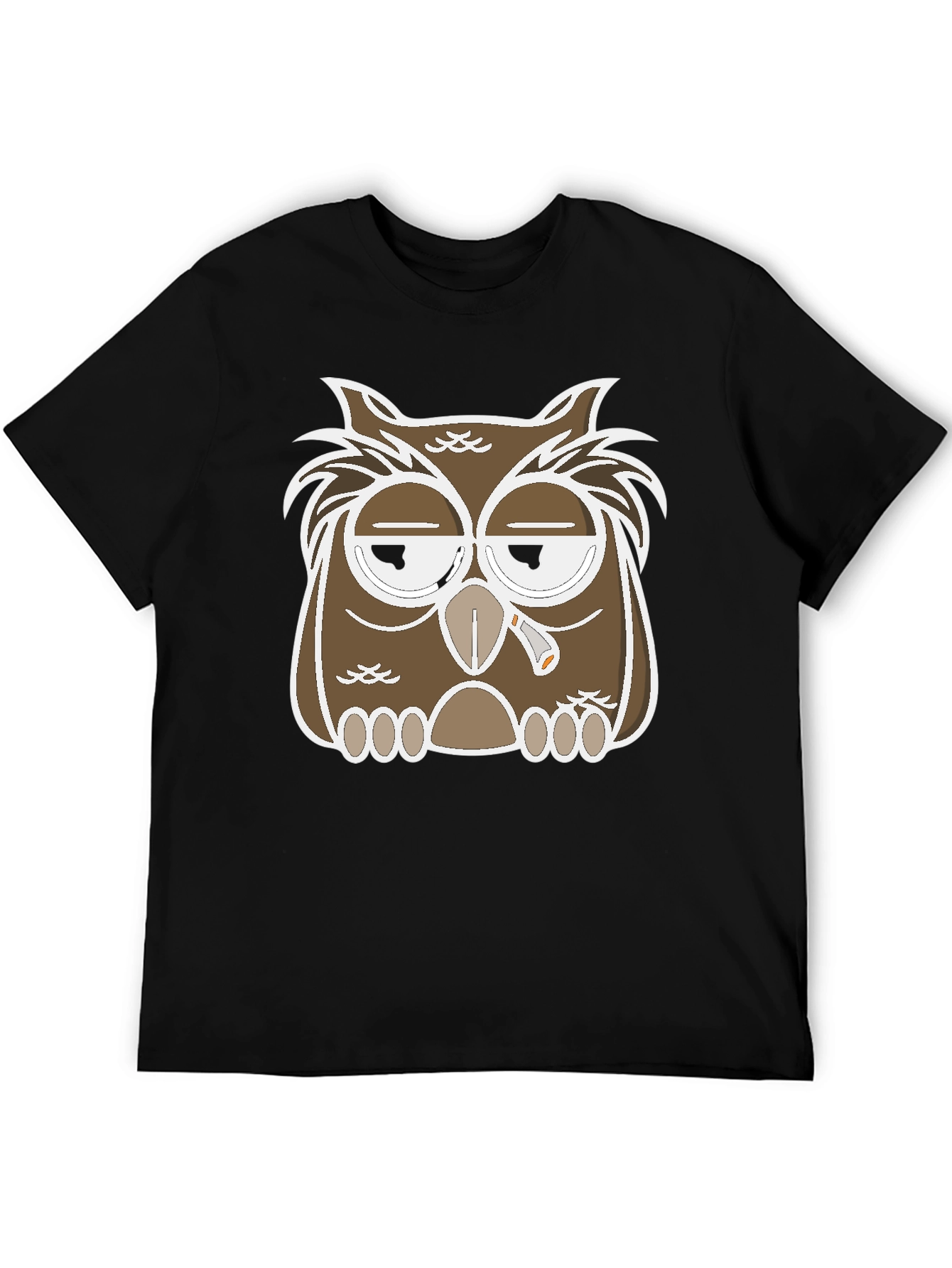 Owl Graphic T-Shirt - Relaxed Stoner Design