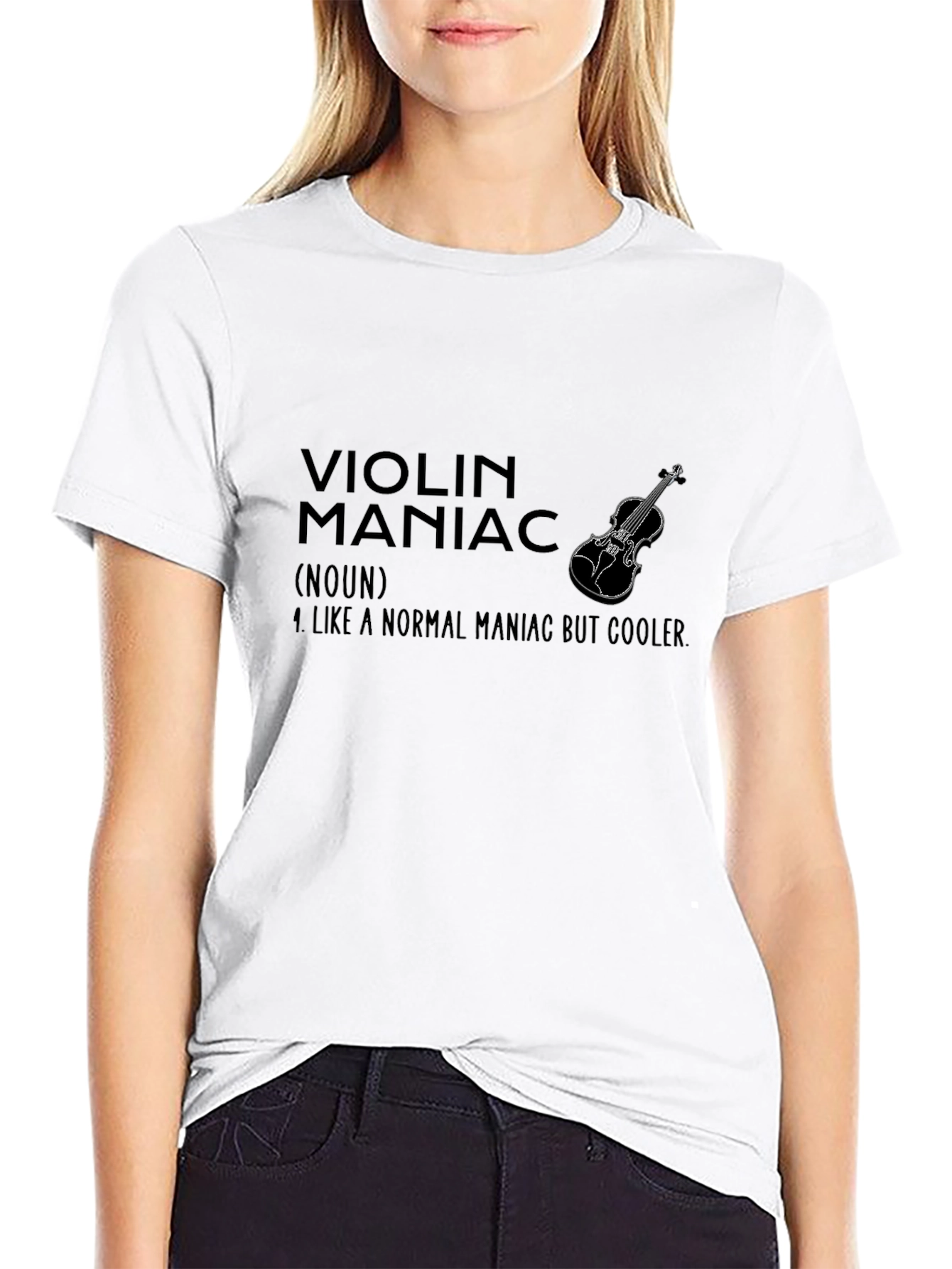 Violin Maniac T-Shirt - Cool Musician Tee