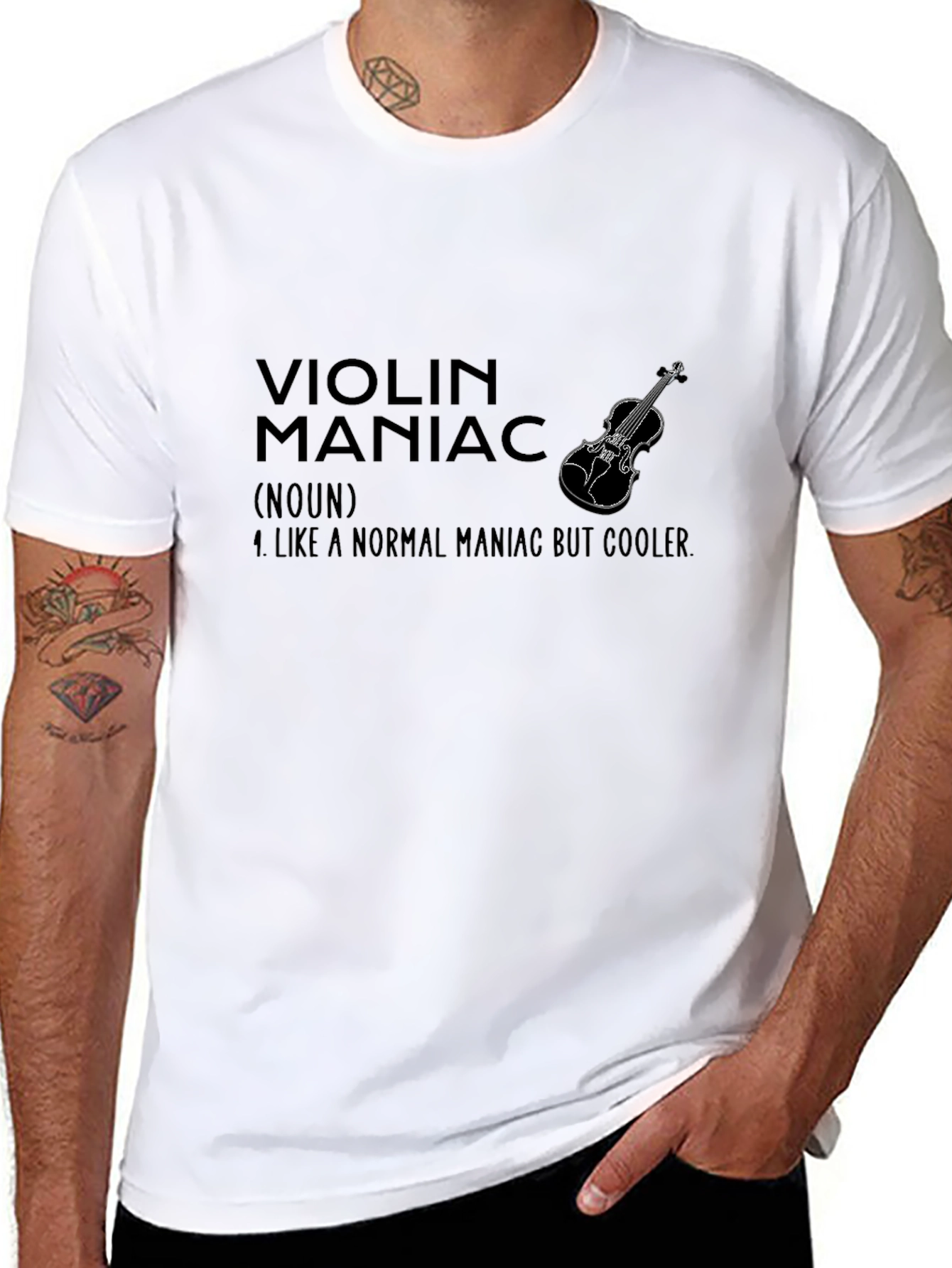 Violin Maniac T-Shirt - Cool Musician Tee