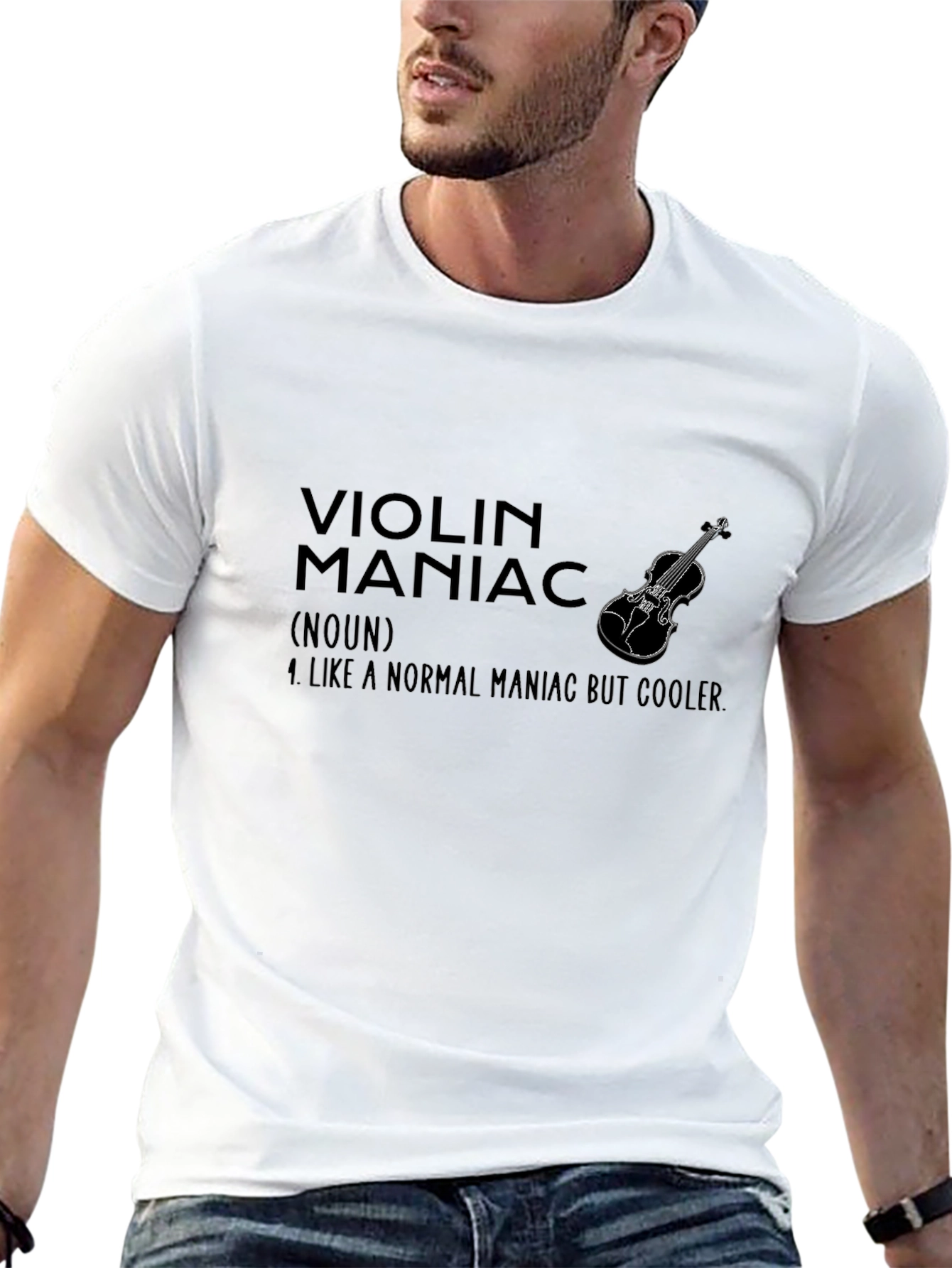 Violin Maniac T-Shirt - Cool Musician Tee