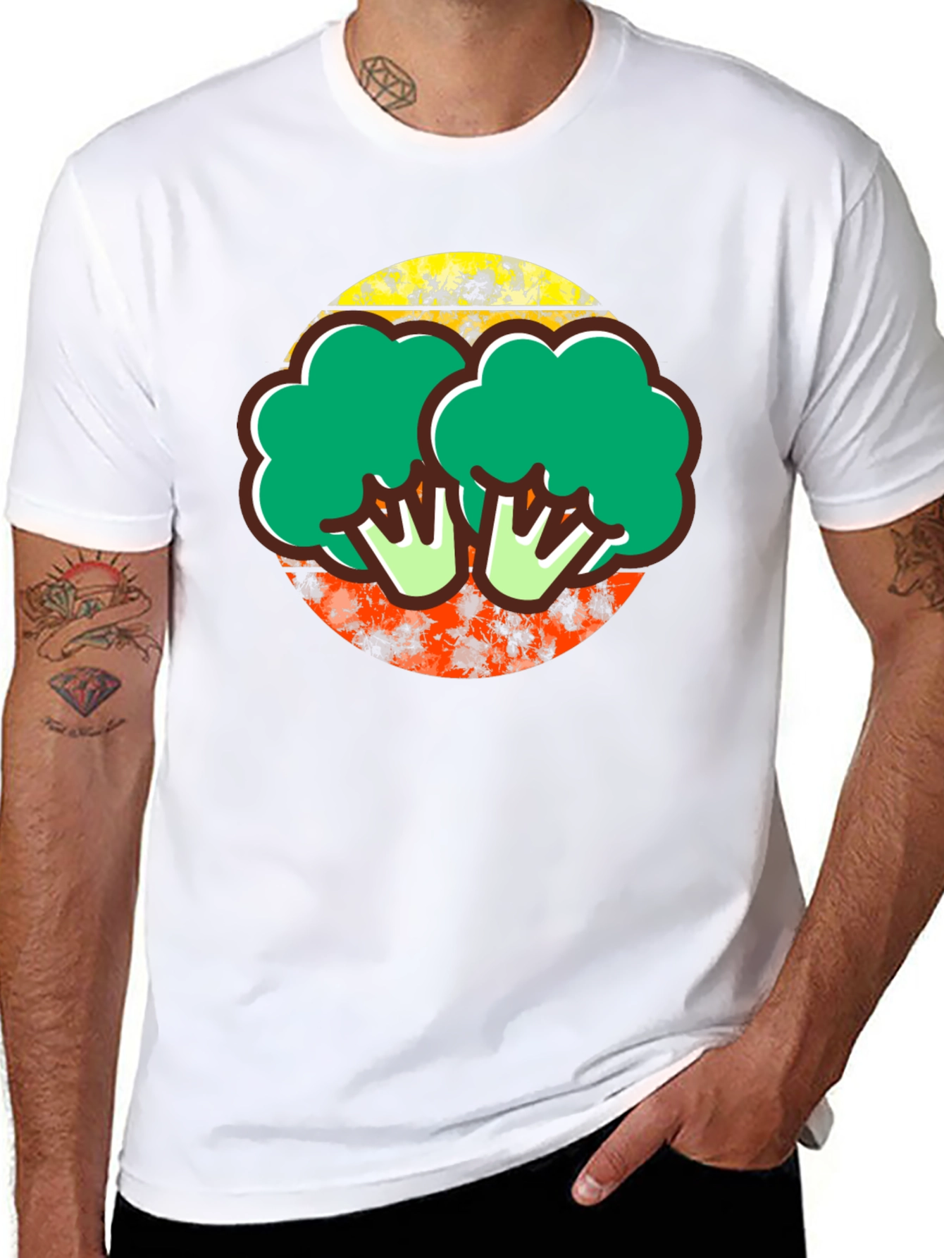 Broccoli Graphic Tee - Quirky Foodie T-Shirt