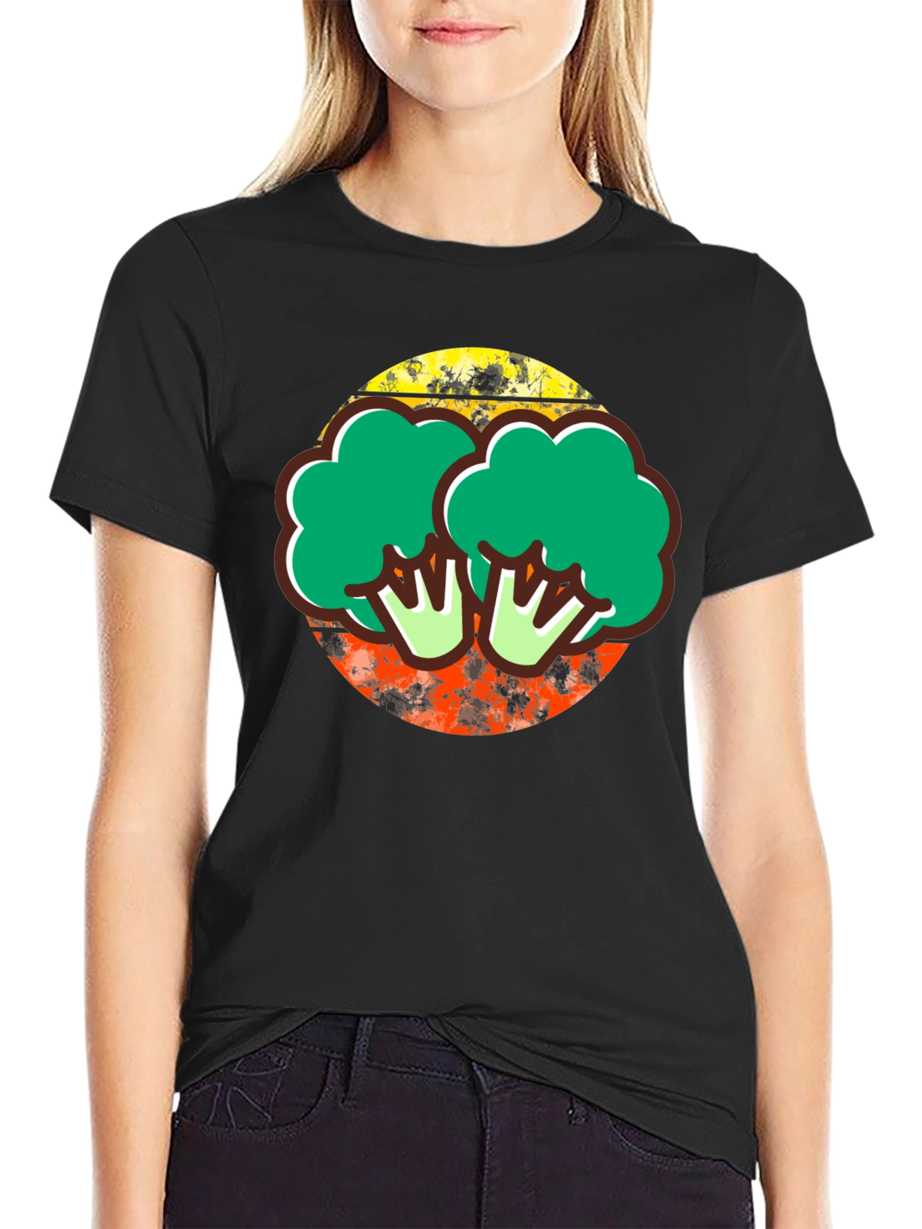 Broccoli Graphic Tee - Quirky Foodie T-Shirt
