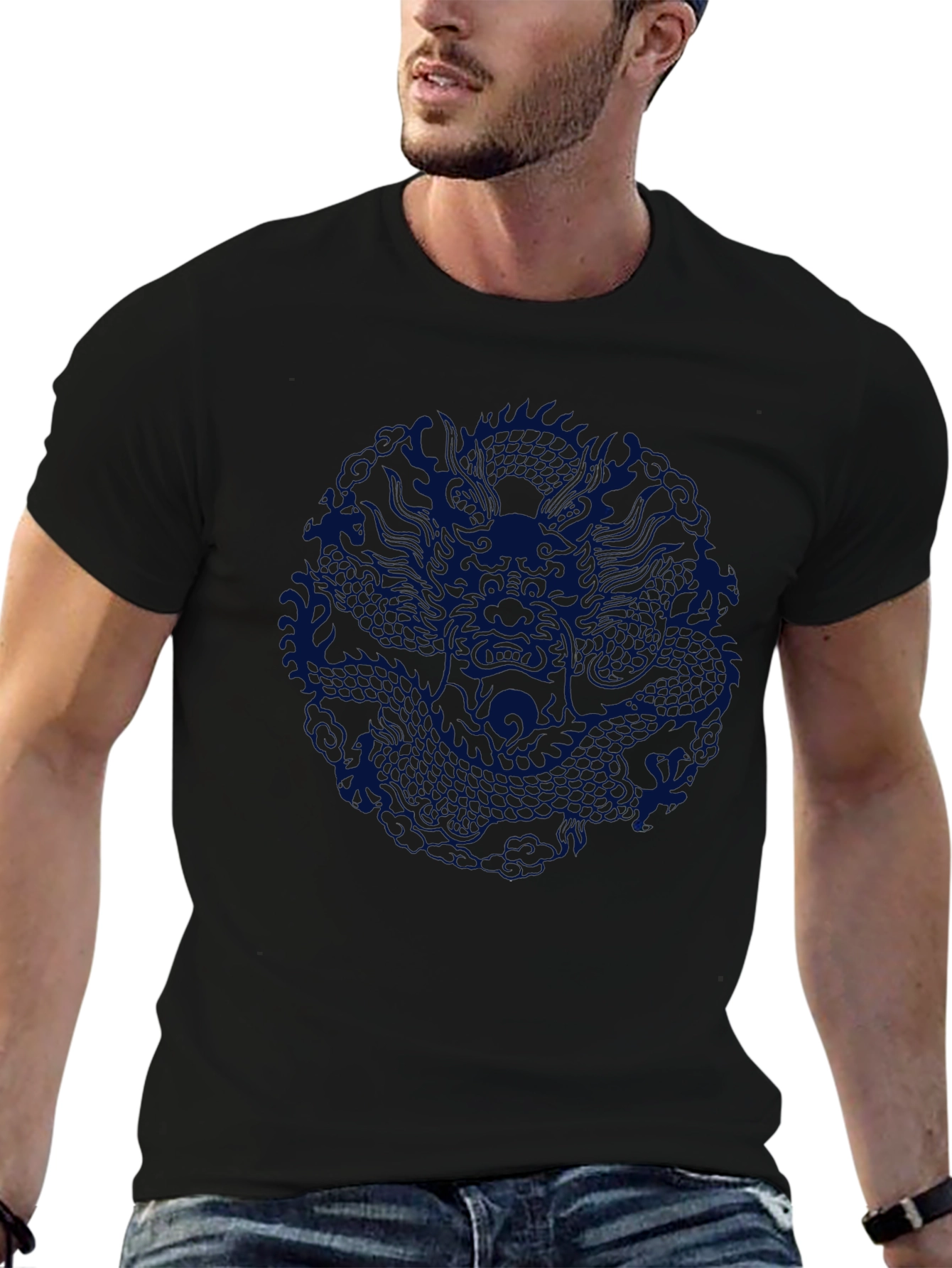 Dragon Graphic Black Tee