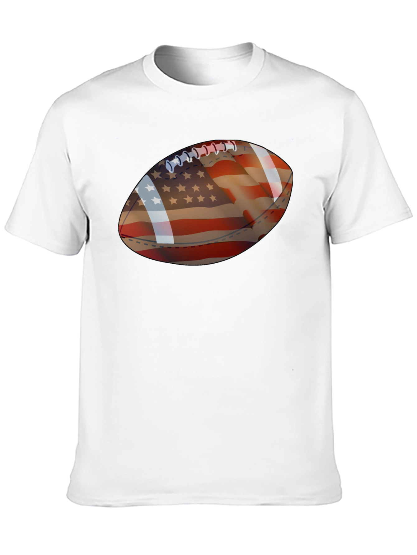 American Flag Football Graphic Tee