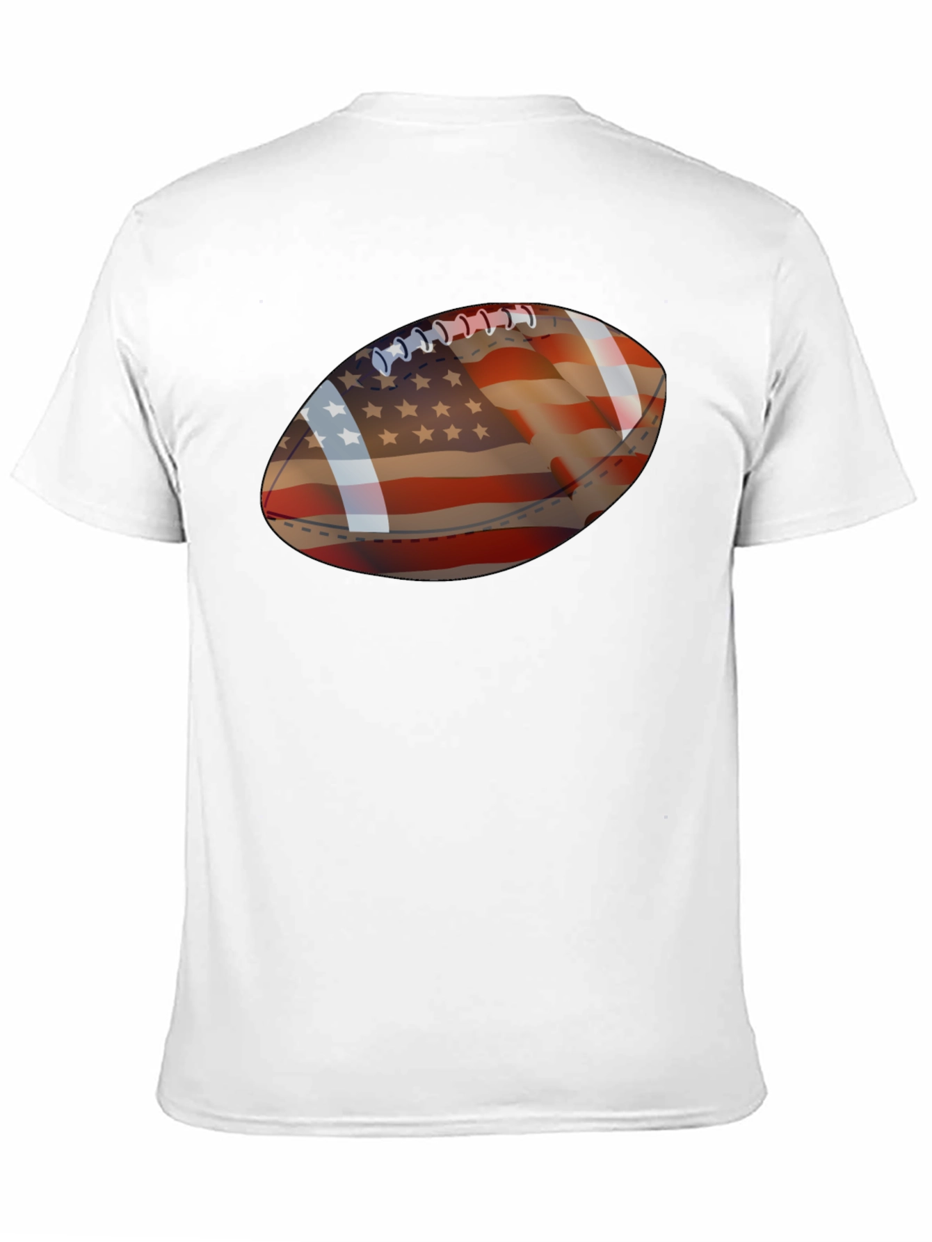 American Flag Football Graphic Tee