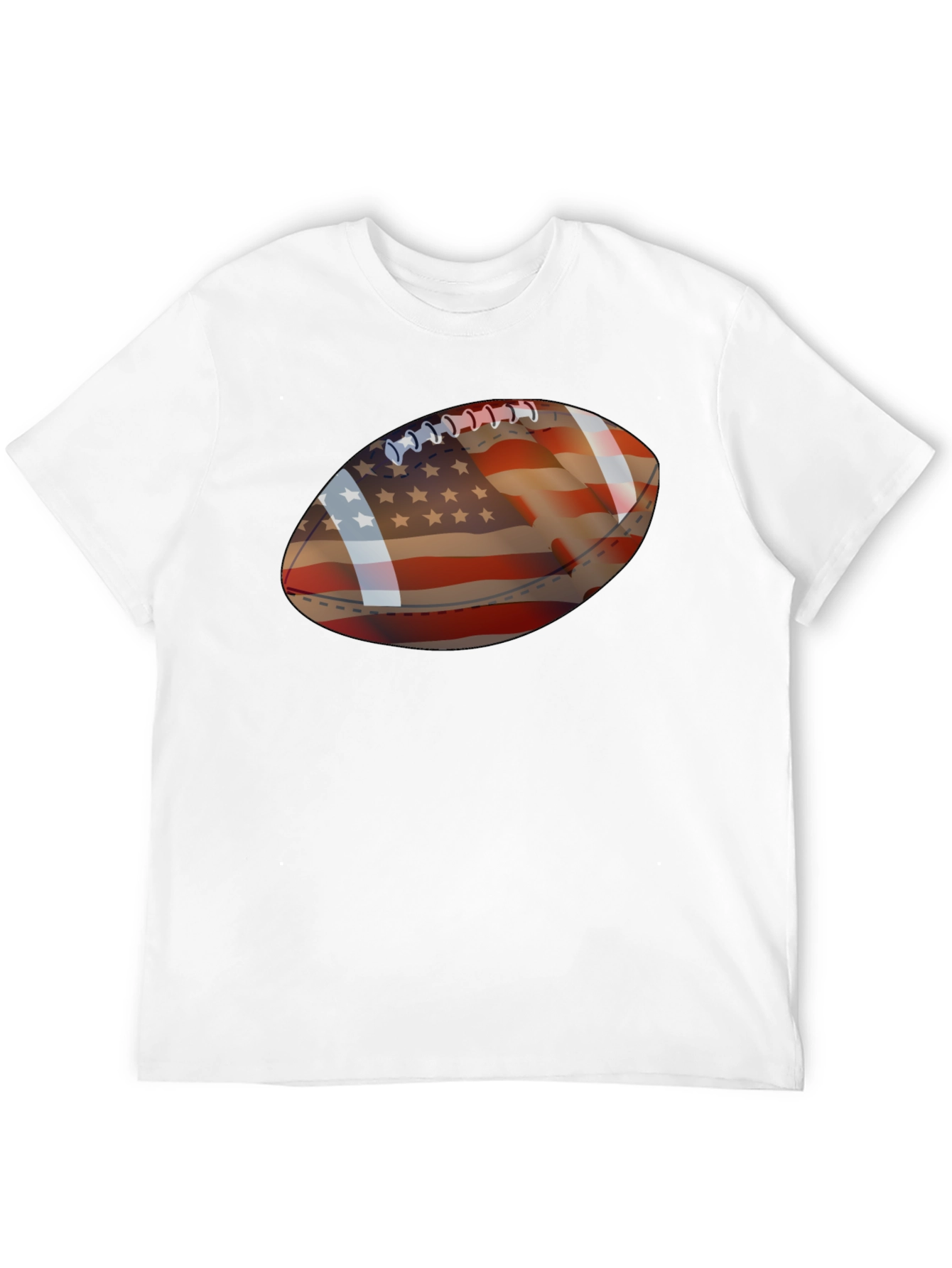 American Flag Football Graphic Tee