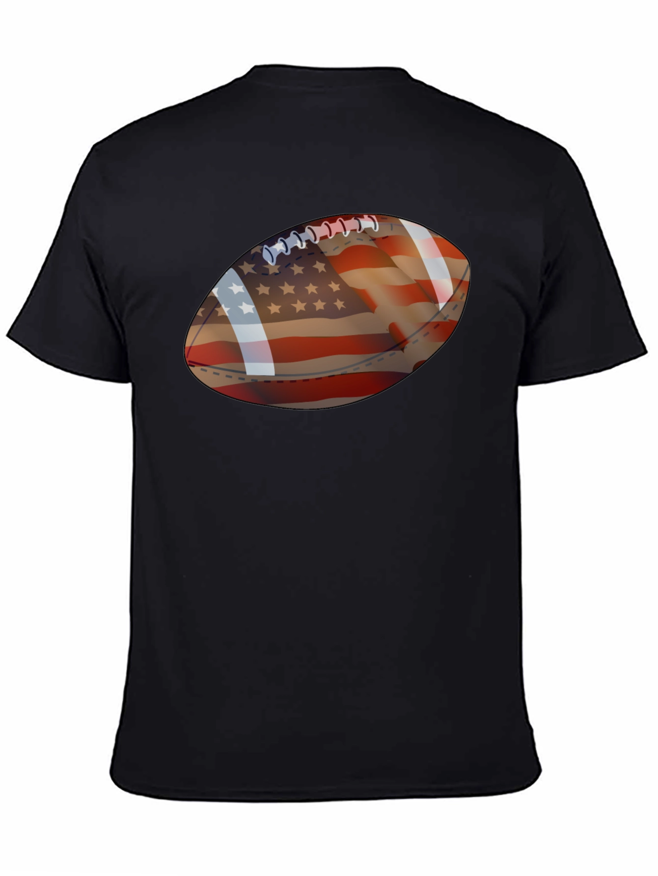 American Flag Football Graphic Tee
