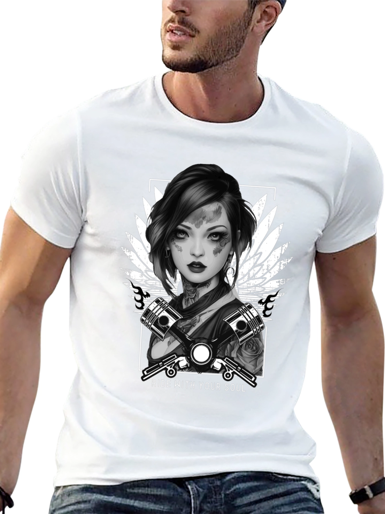 Ride With Your Soul Biker T-Shirt
