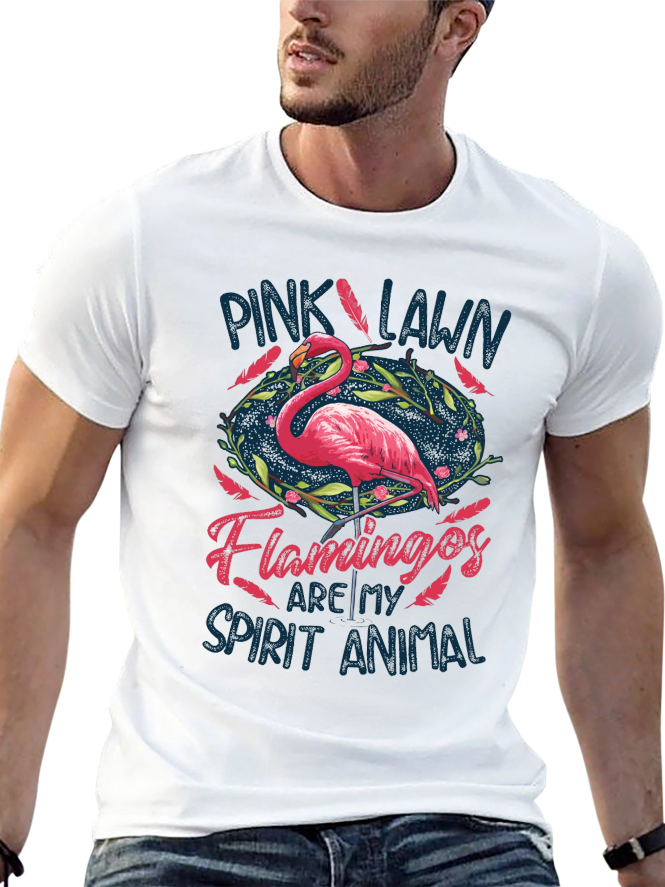 Pink Lawn Flamingos T-Shirt