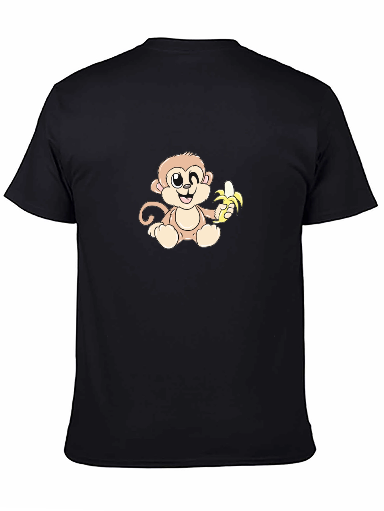 Monkey With Banana Graphic T-Shirt