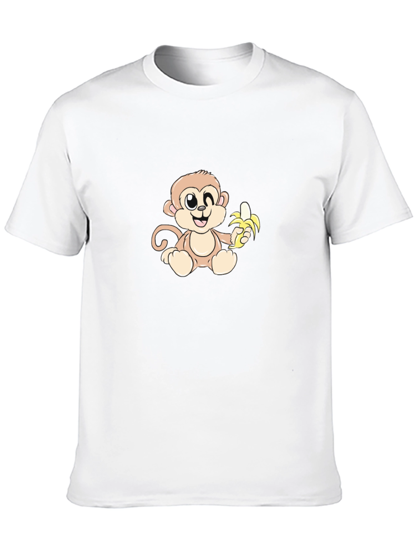 Monkey With Banana Graphic T-Shirt