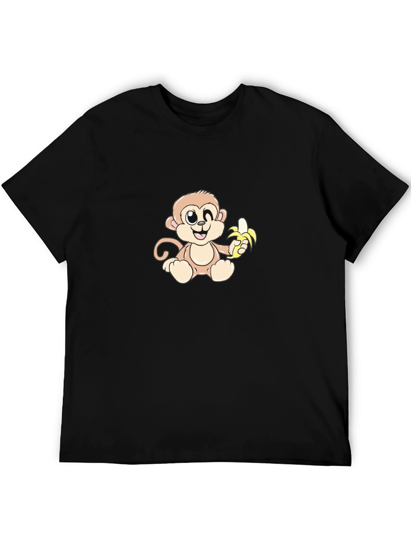 Monkey With Banana Graphic T-Shirt
