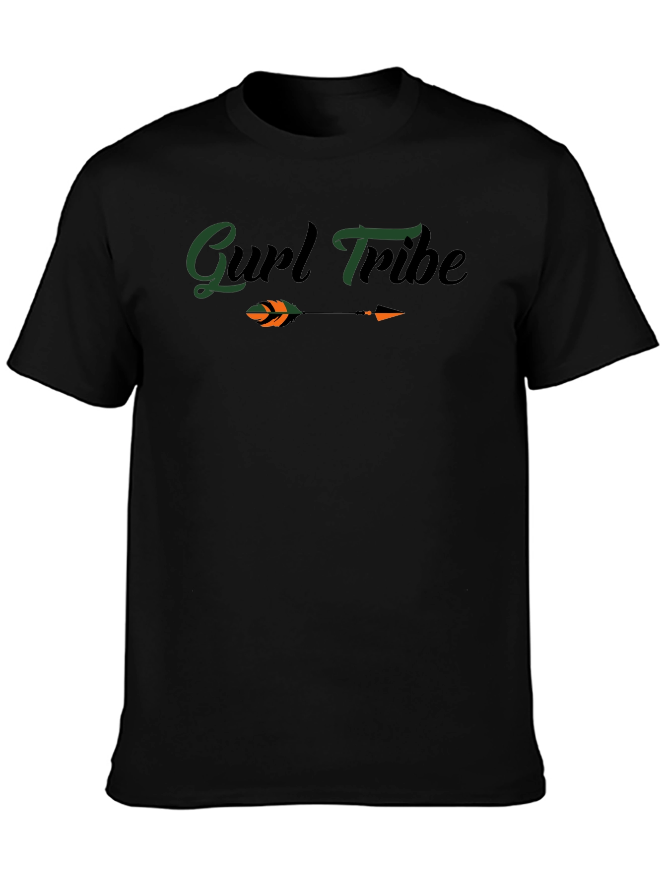 Gurl Tribe Arrow Graphic T-Shirt - Black