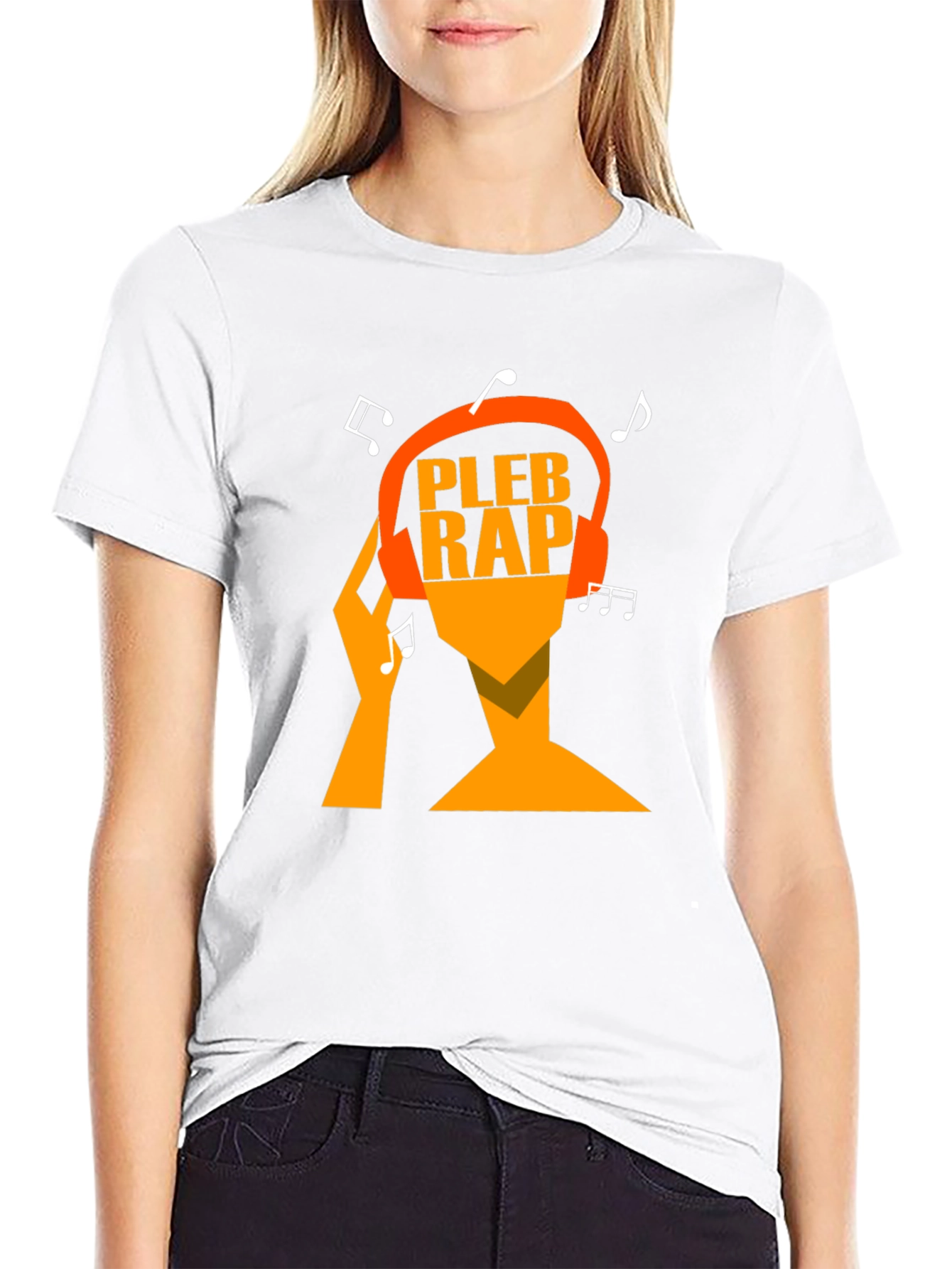 Pleb Rap Graphic Tee - Black Cotton T-Shirt