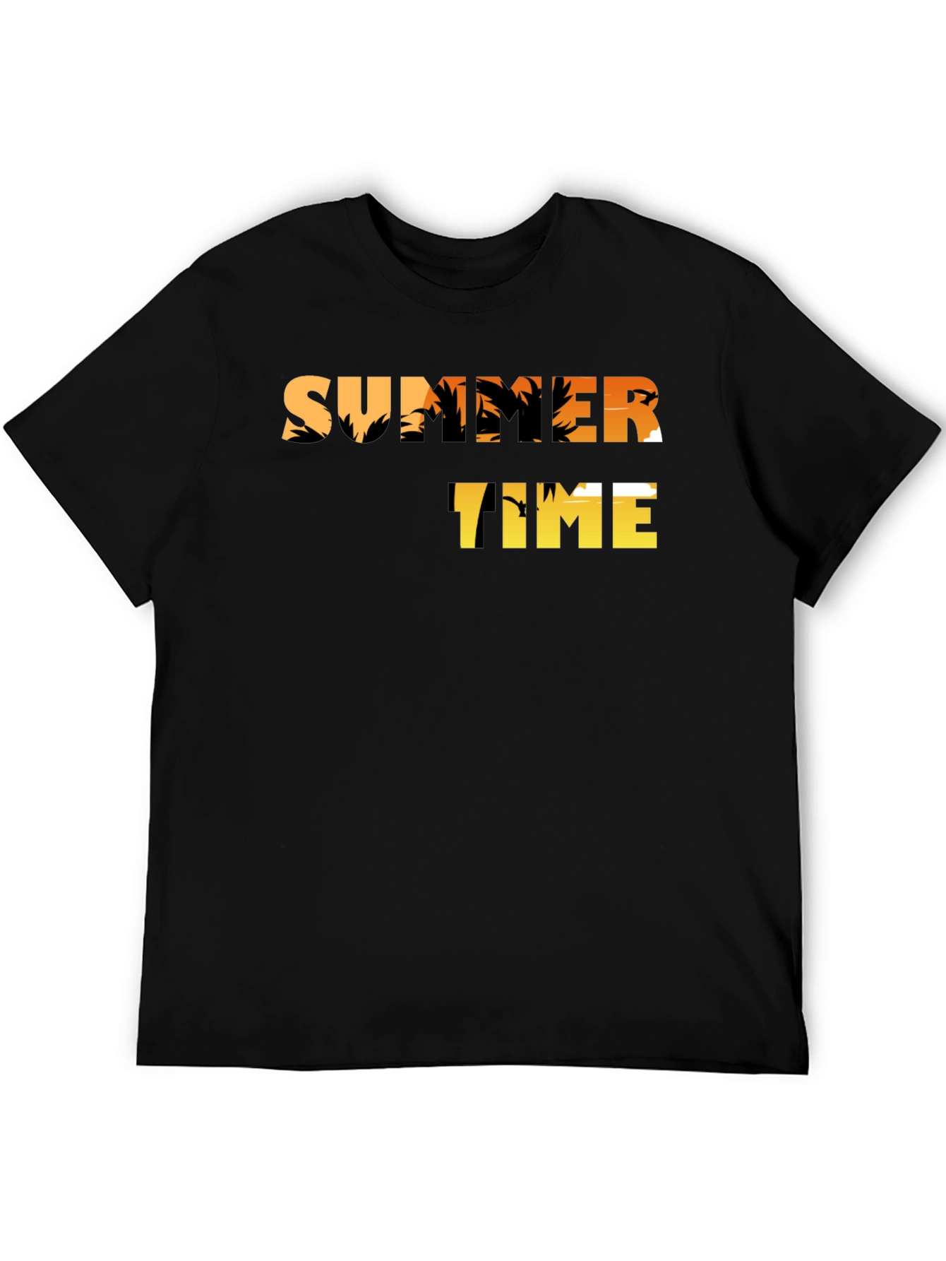 Summer Time Graphic Tee - Palm Tree Design