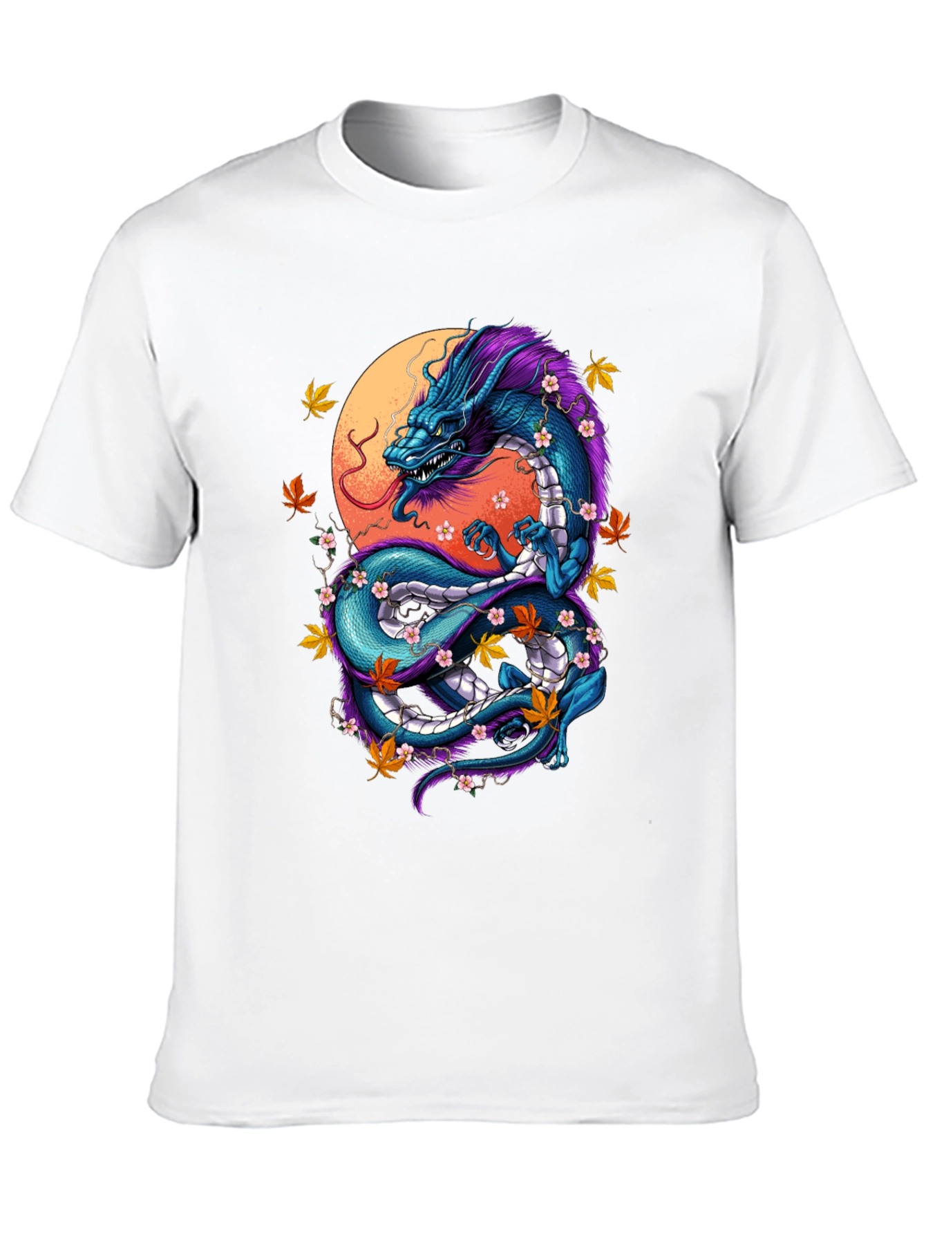 Dragon Graphic Tee - Artistic Black T-Shirt
