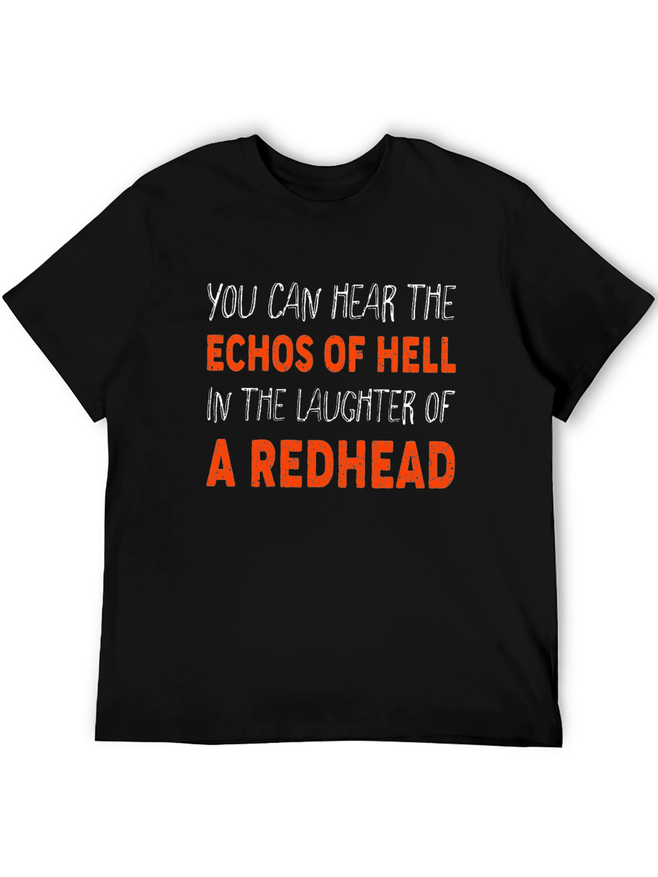 Redhead Laughter Black Graphic Tee
