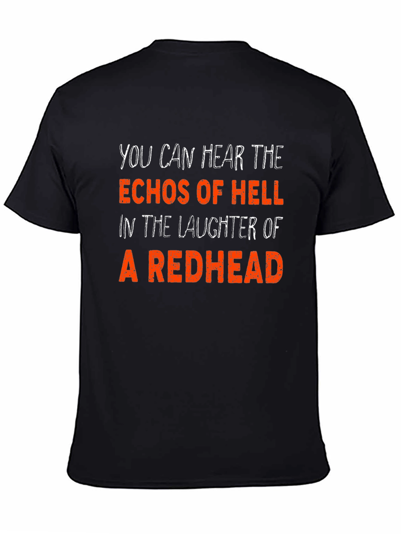 Redhead Laughter Black Graphic Tee