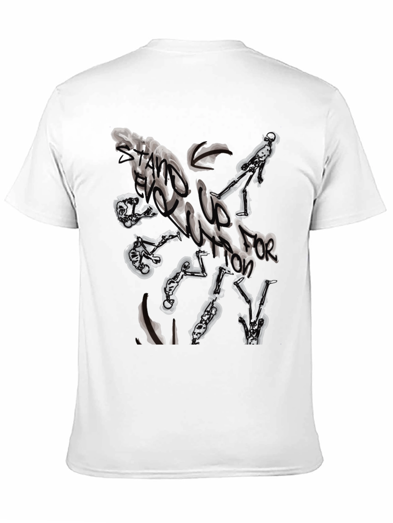 Abstract Graphic Black T-Shirt for Men