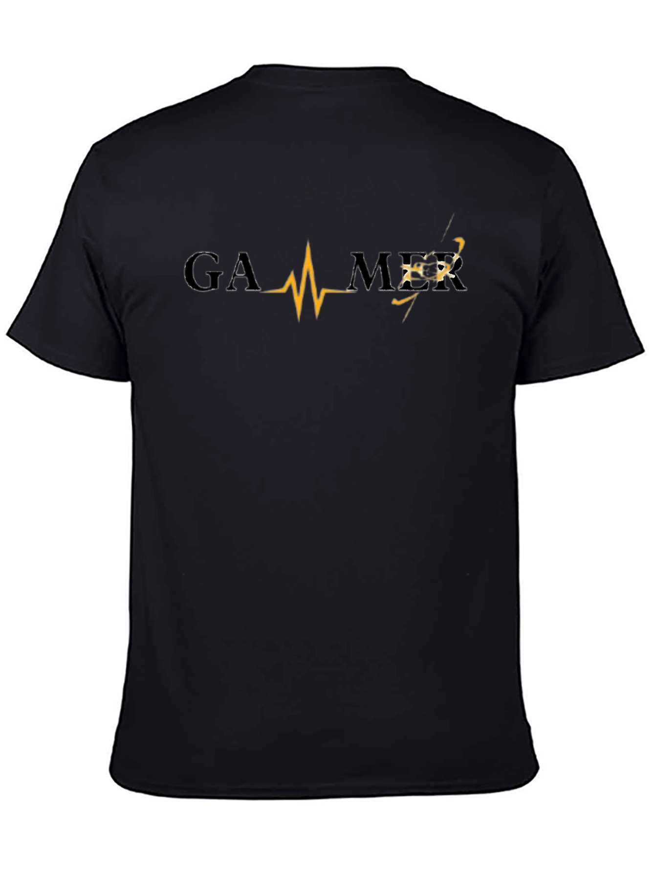 Gamer Heartbeat T-Shirt - Black Gaming Tee