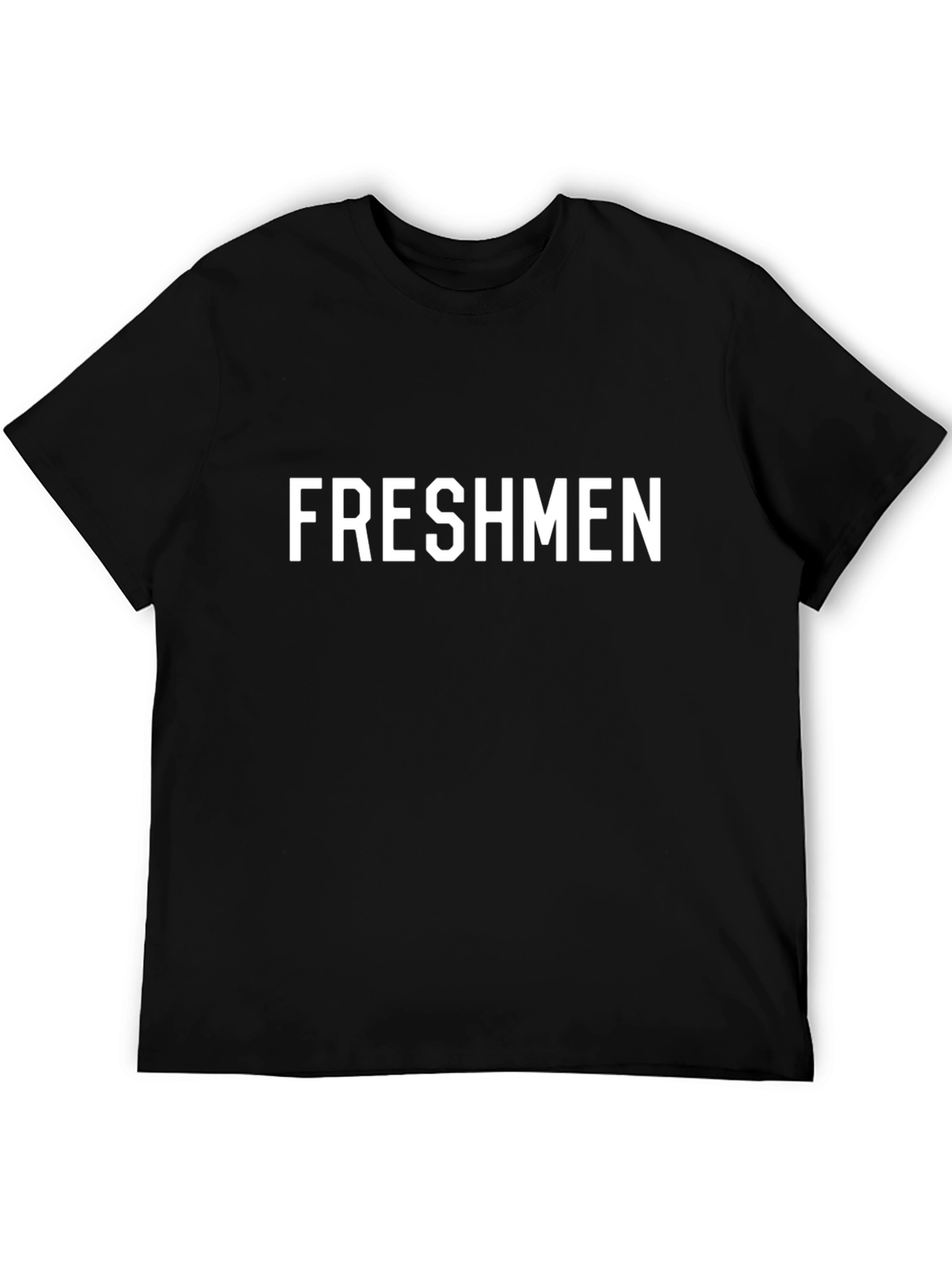 Freshmen Graphic Tee - Black Cotton T-Shirt