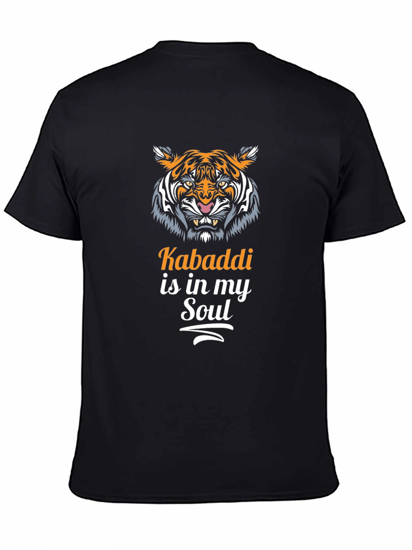 Kabaddi Soul Tiger Graphic Tee - Black