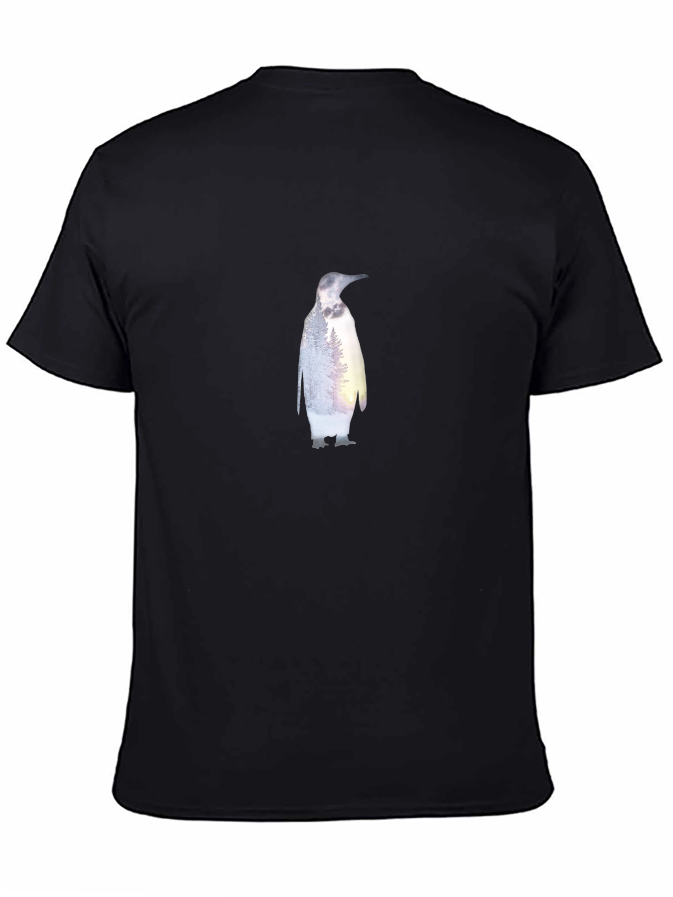 Penguin Nature T-Shirt - Stylish Black Tee