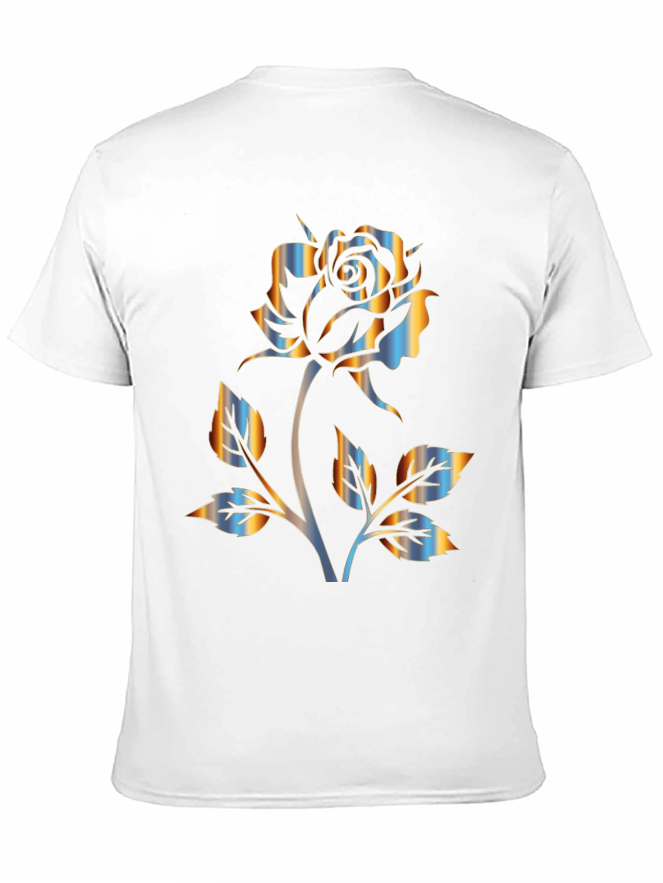 Rose Graphic Black T-Shirt - Stylish Floral Design