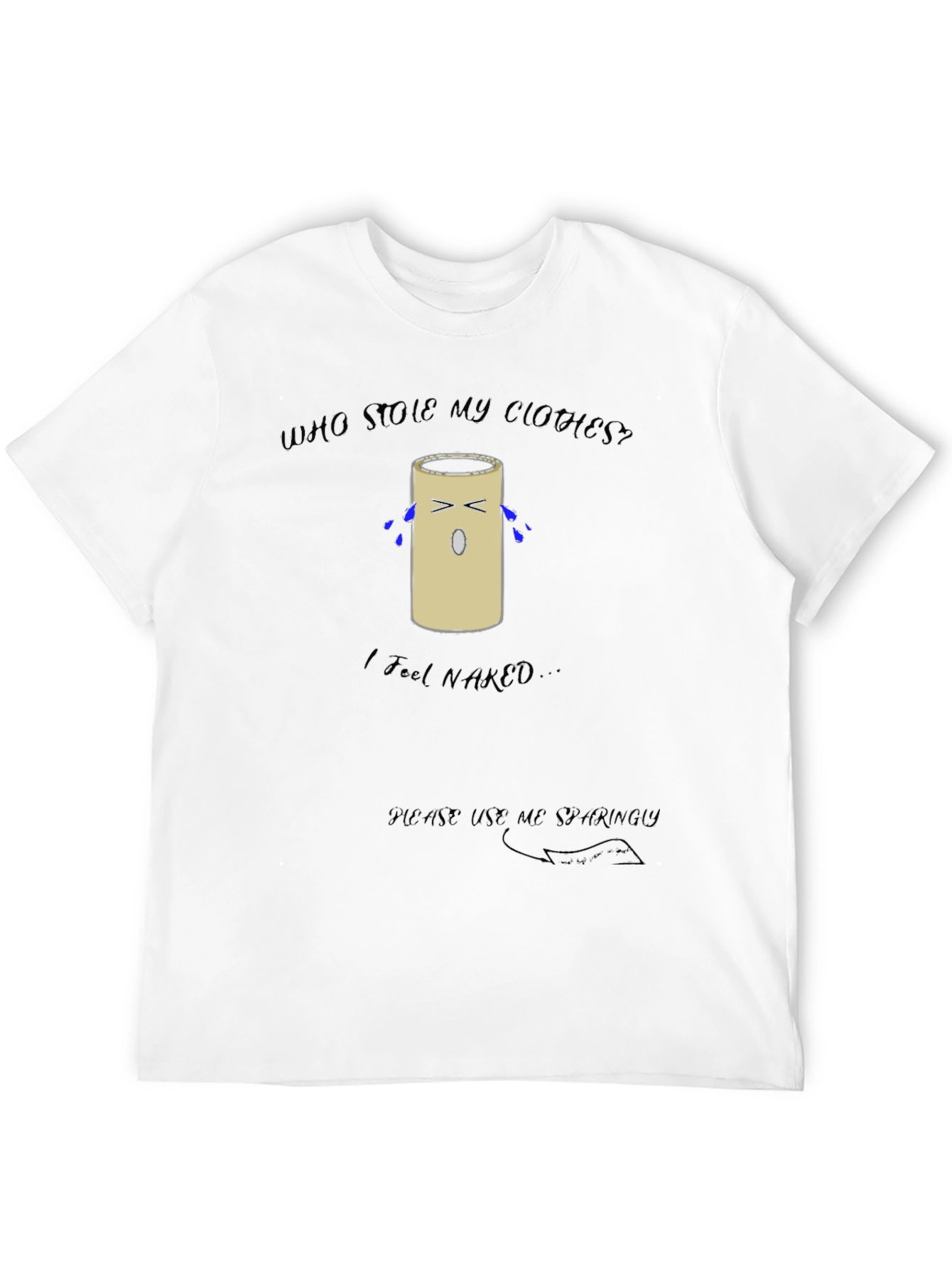 Humorous Toilet Paper Roll T-Shirt