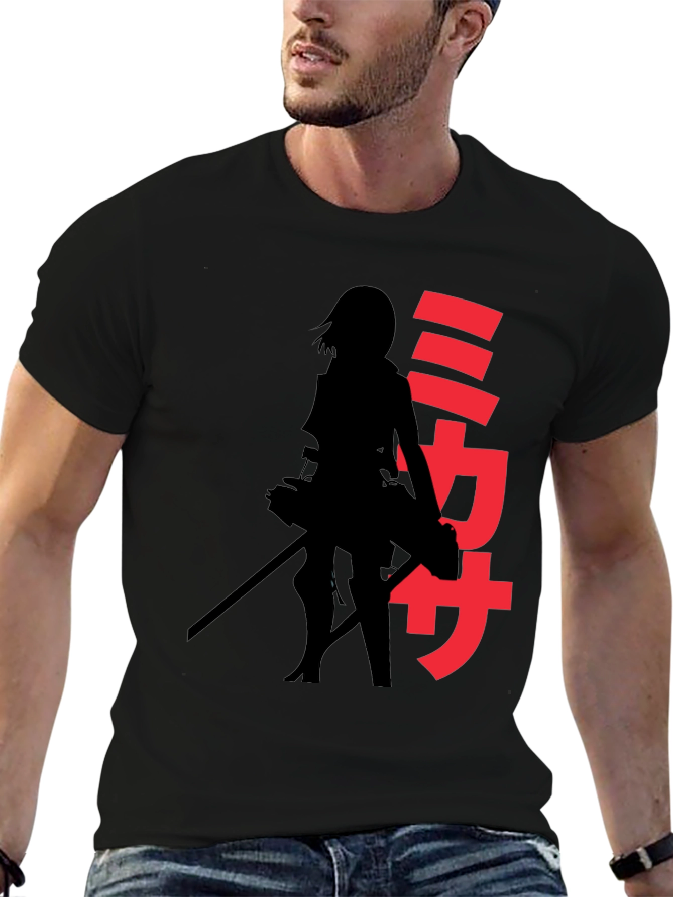 Anime Silhouette Graphic T-Shirt