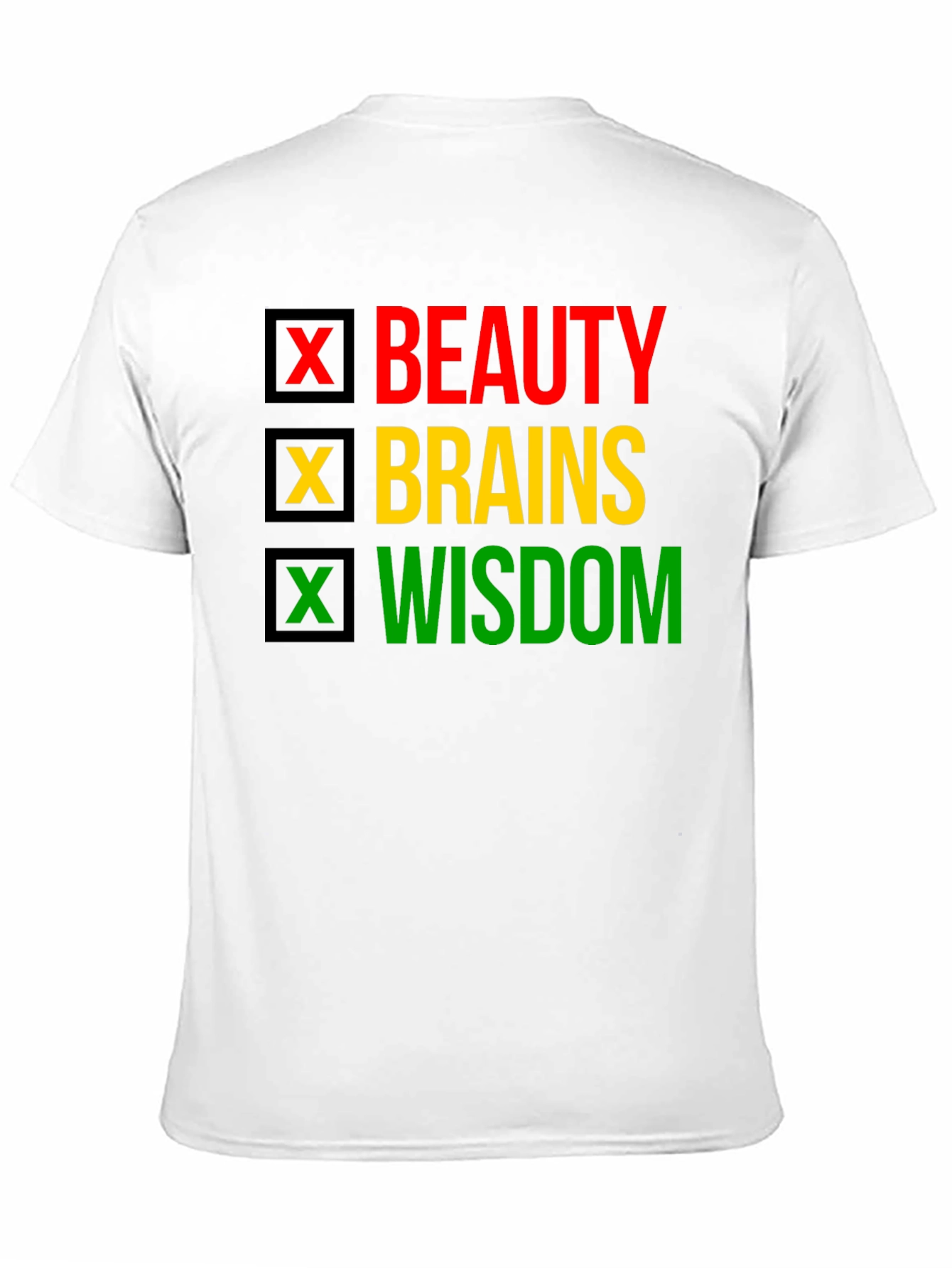 Beauty Brains Wisdom T-Shirt - Black Pride Tee
