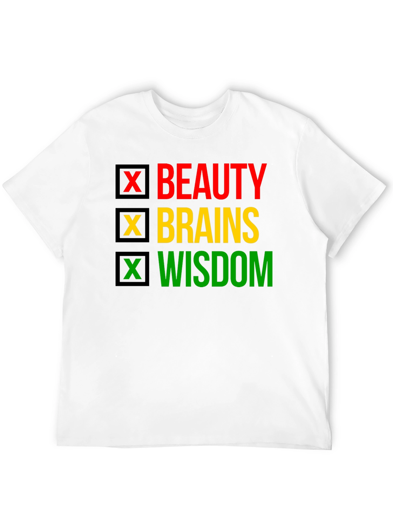Beauty Brains Wisdom T-Shirt - Black Pride Tee