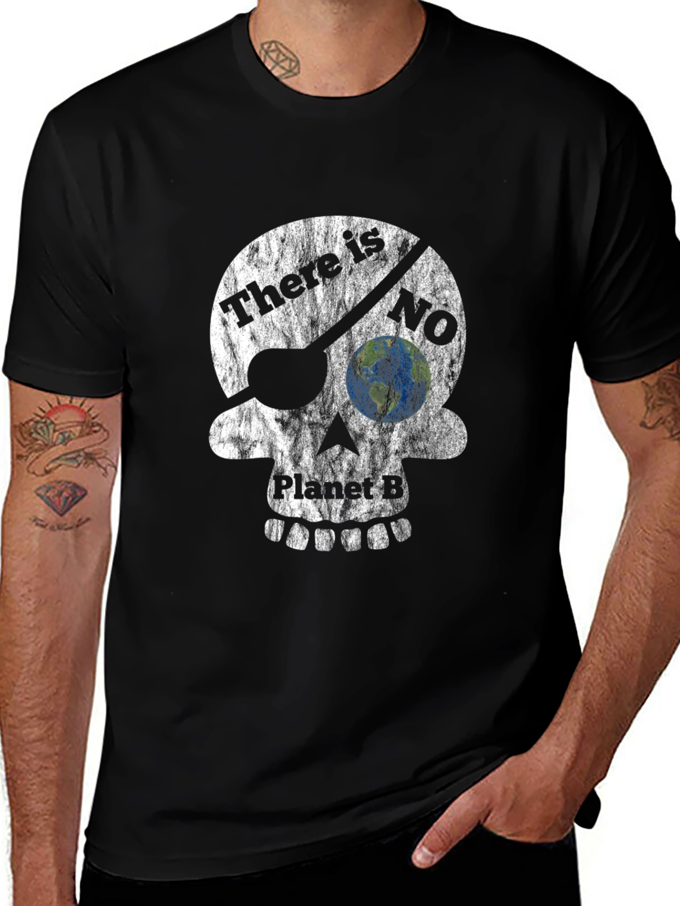 Eco Skull T-Shirt: There Is No Planet B