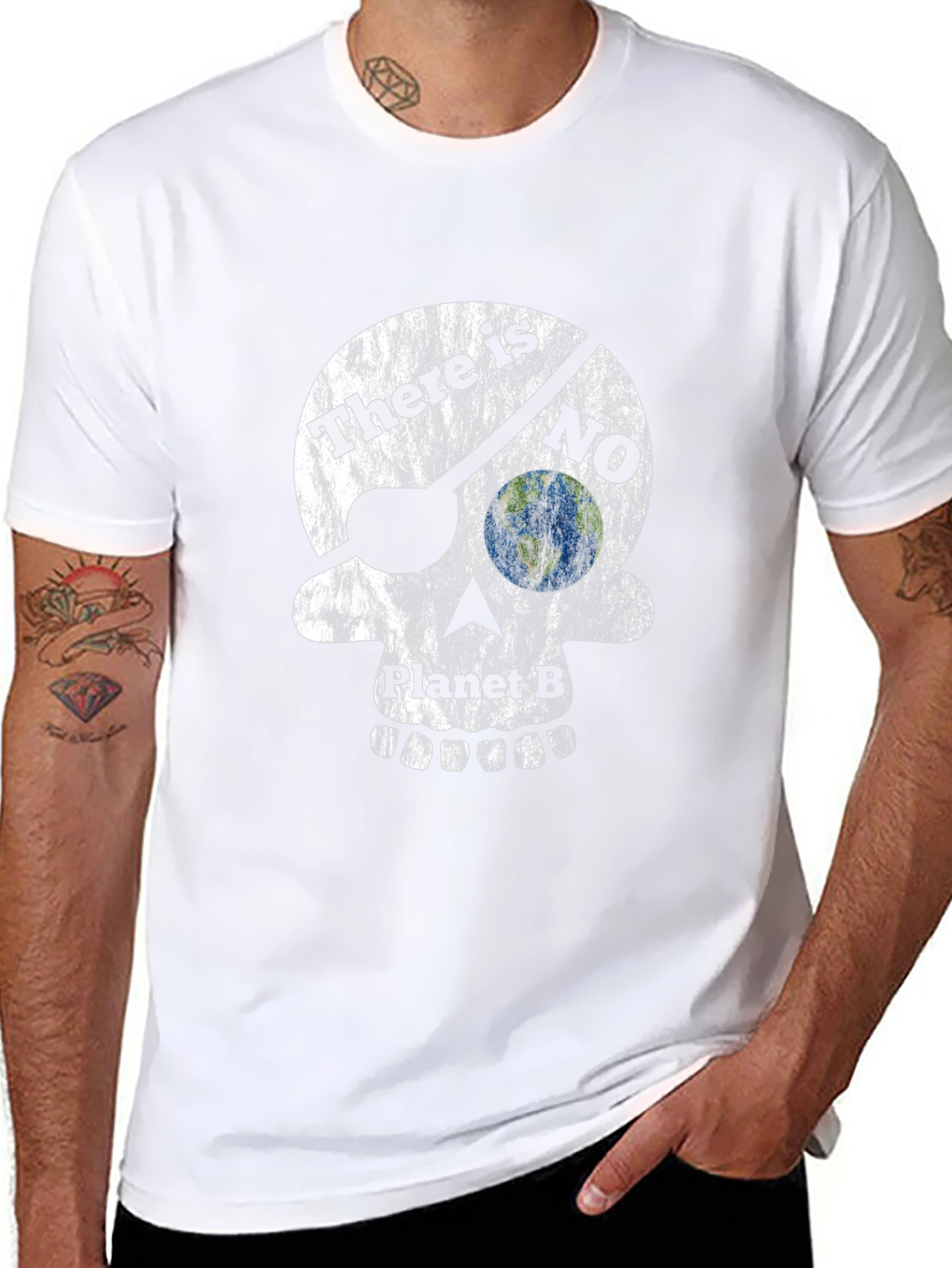 Eco Skull T-Shirt: There Is No Planet B