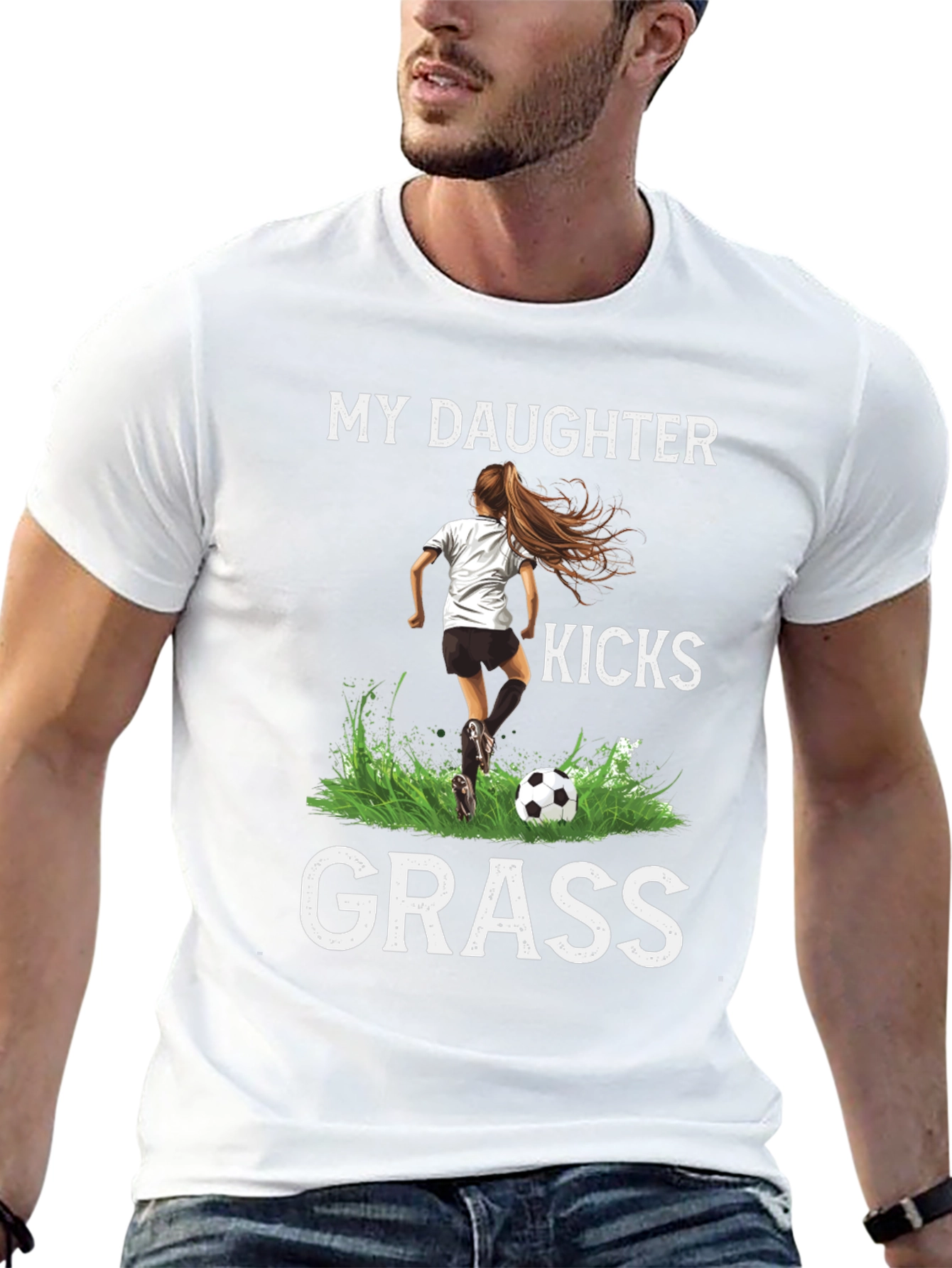 My Daughter Kicks Grass T-Shirt