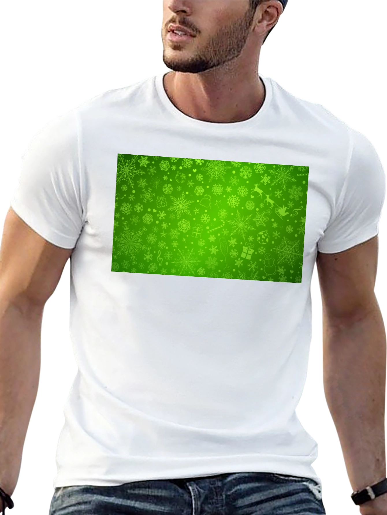 Festive Green Christmas T-Shirt